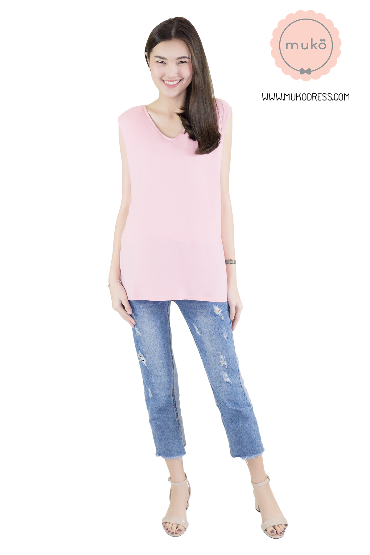 Muko Panna Cotta (Size L) เสื้อเปิดให้นม คลุมท้อง TC17-002L สีชมพู Muko Panna Cotta (Size L) เสื้อเปิดให้นม คลุมท้อง TC17-002L สีชมพู
