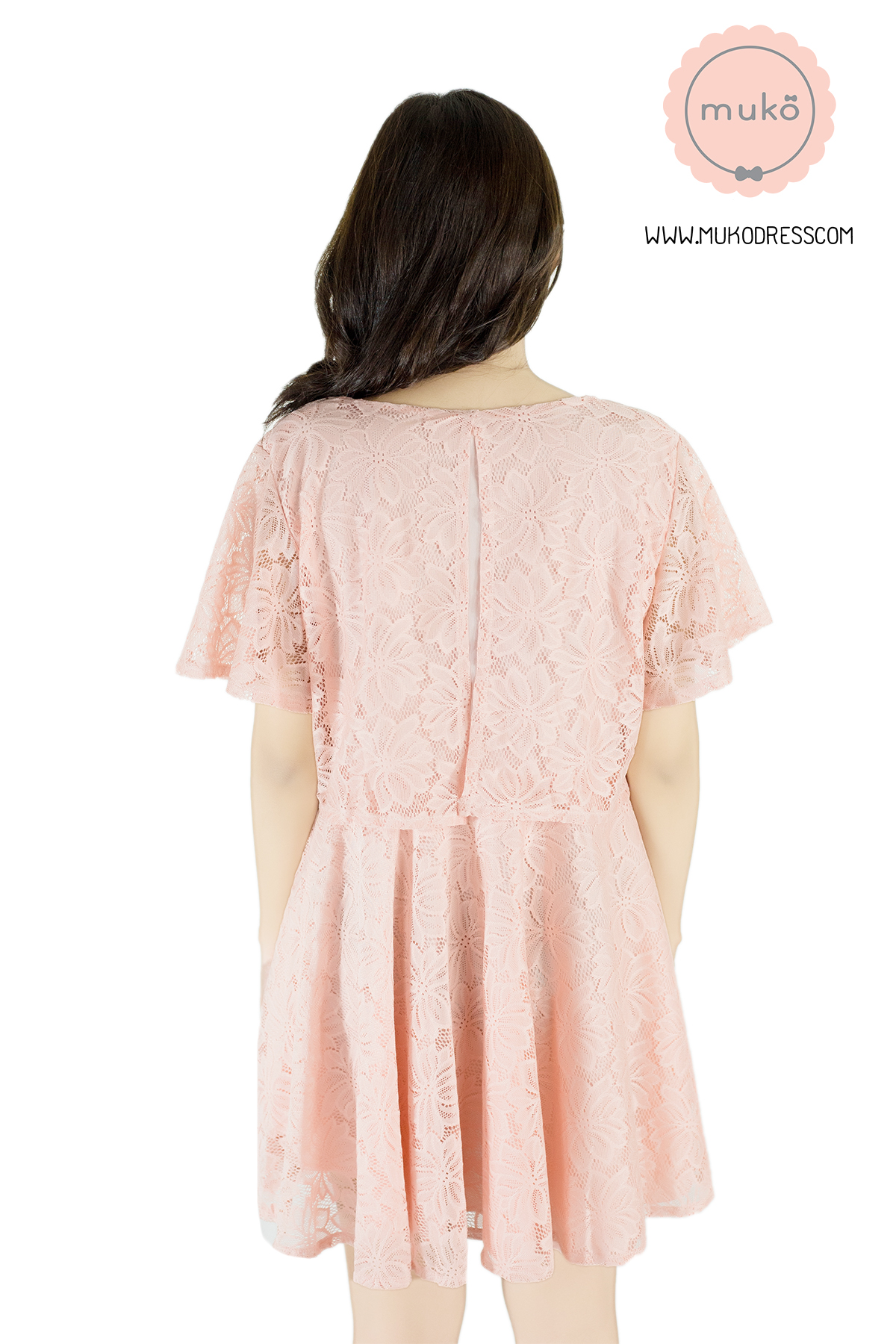 Muko Nico Lace Dress เดรสคลุมท้อง เปิดให้นม DZ22-006 โอรส Muko Nico Lace Dress เดรสคลุมท้อง เปิดให้นม DZ22-006 โอรส