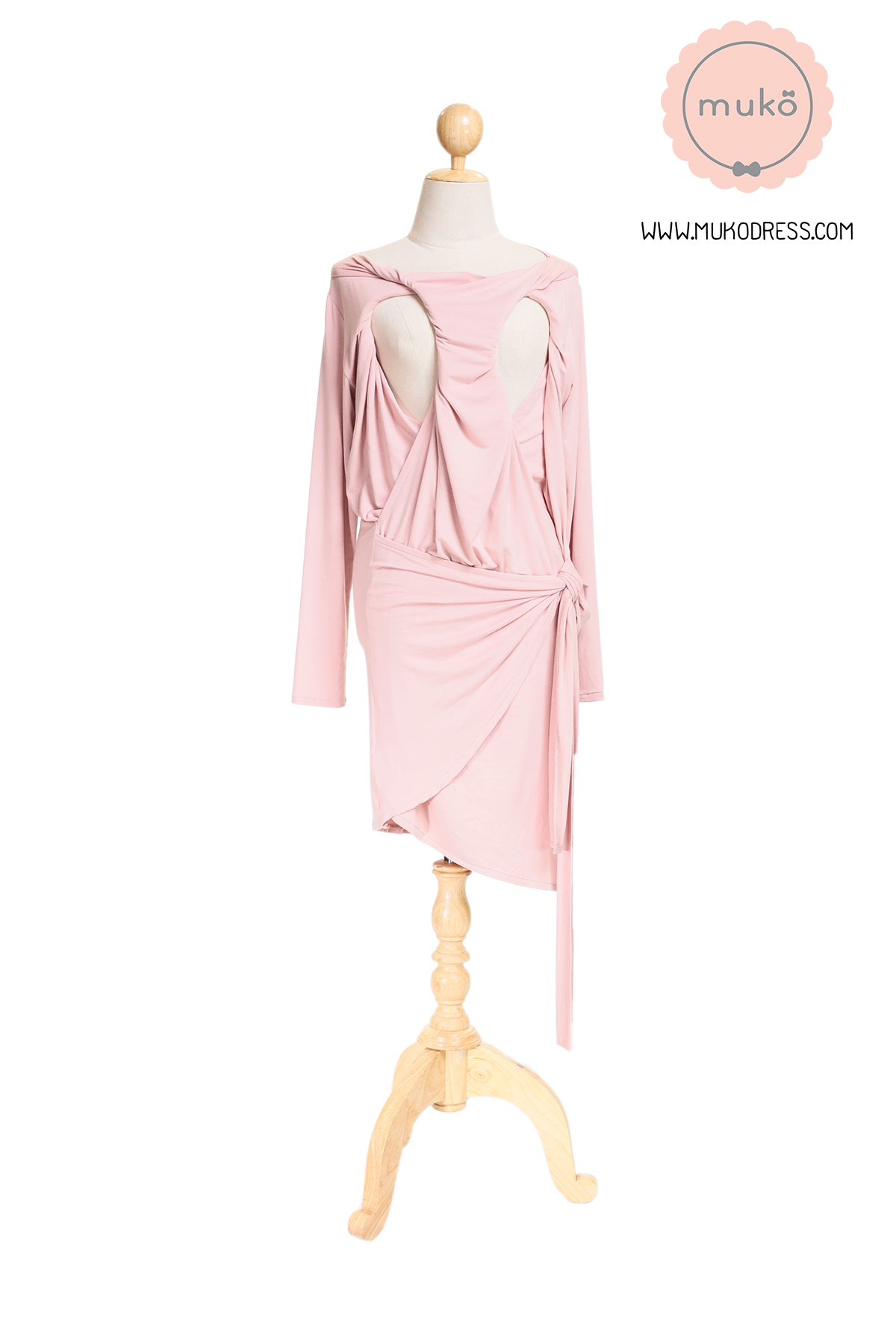 Muko Helen เดรสให้นม คลุมท้อง DR29-002 นู๊ด