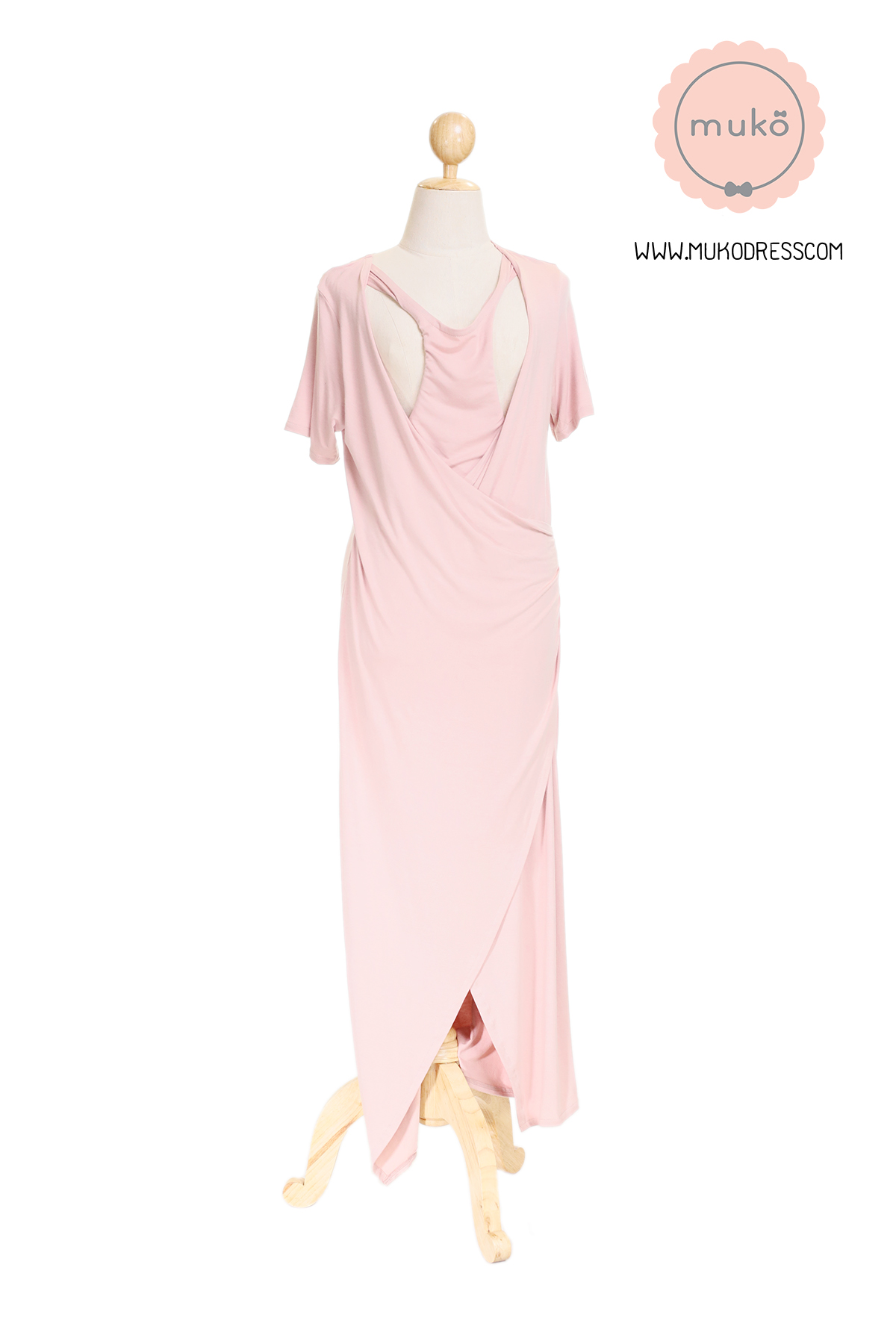 Muko Classy Missy เดรสให้นม คลุมท้อง MR04-003 นู๊ด
