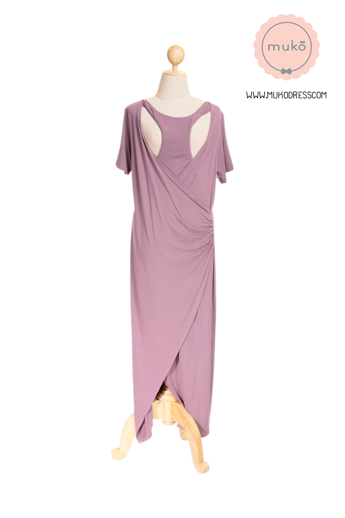 Muko Classy Missy เดรสให้นม คลุมท้อง MR04-010 กะปิ Muko Classy Missy เดรสให้นม คลุมท้อง MR04-010 กะปิ