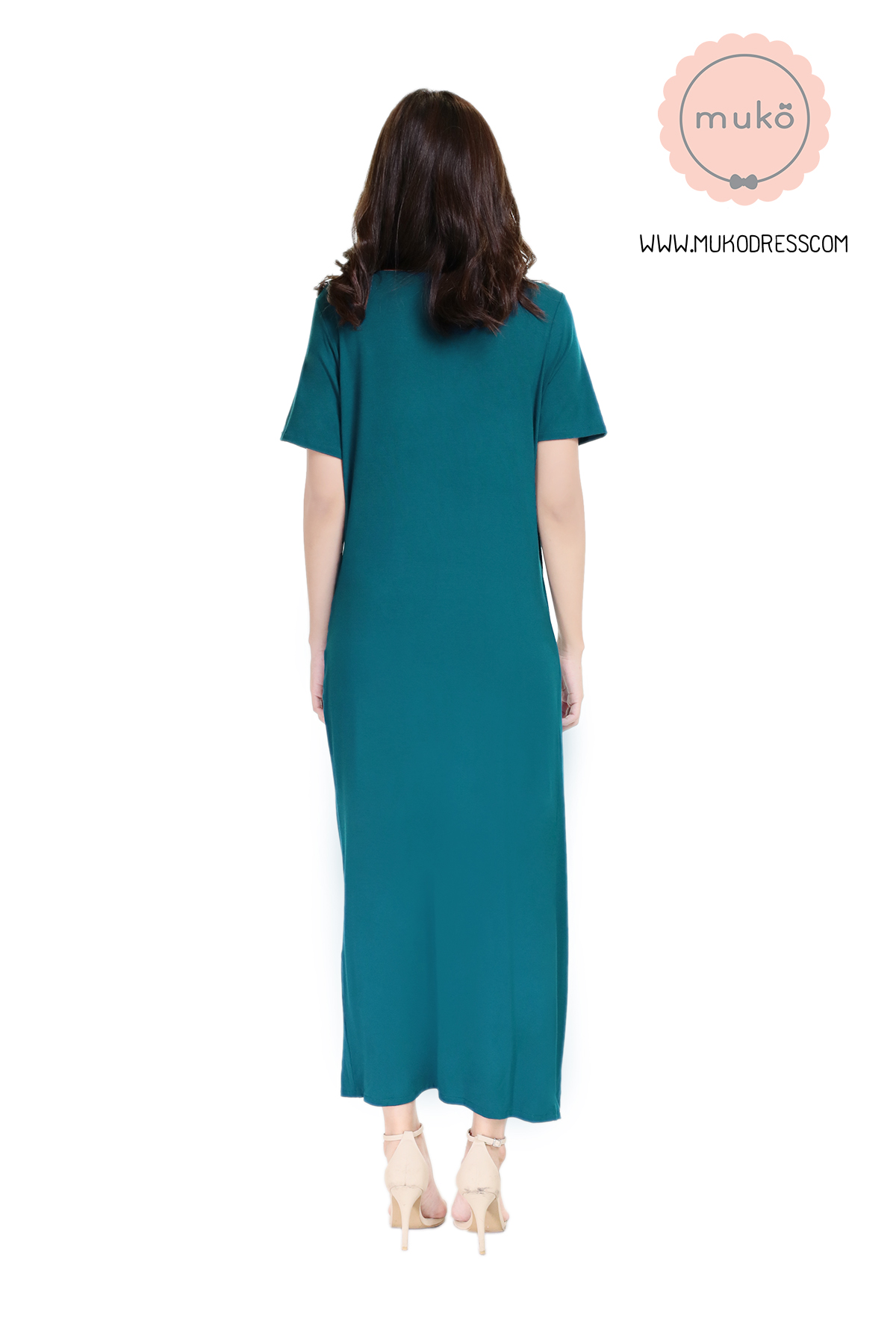 Muko Classy Missy เดรสให้นม คลุมท้อง MR04-012 ฟ้าทะเล