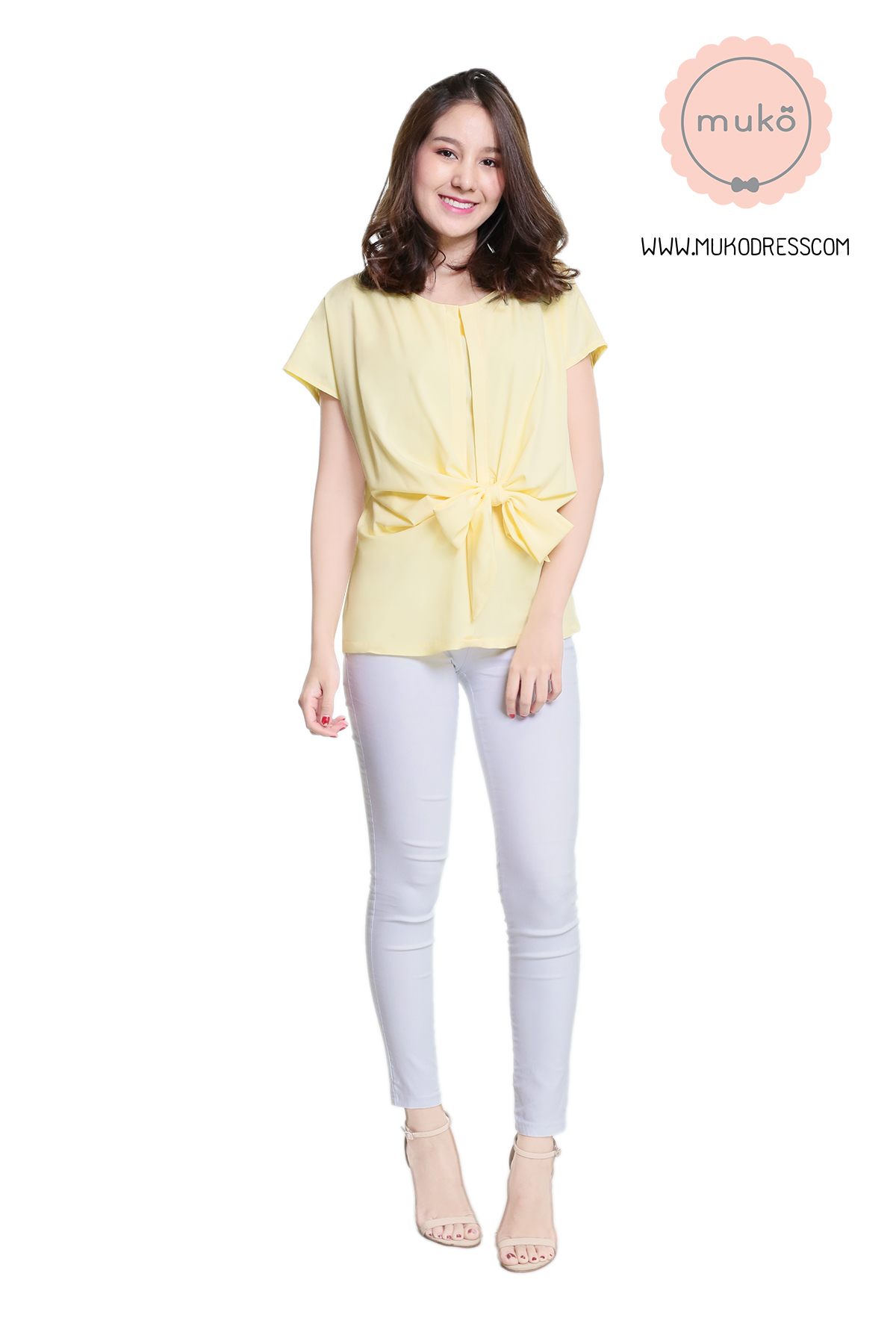 Muko Brandy เสื้อให้นม คลุมท้อง BSL06-017 เหลืองนม