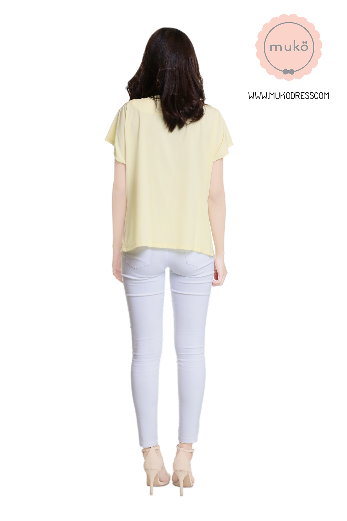 Muko Brandy เสื้อให้นม คลุมท้อง BSL06-017 เหลืองนม
