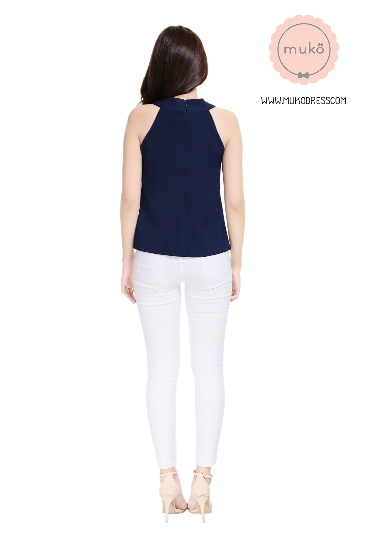 Muko Mona เสื้อเปิดให้นม BSL10-002 กรมท่า