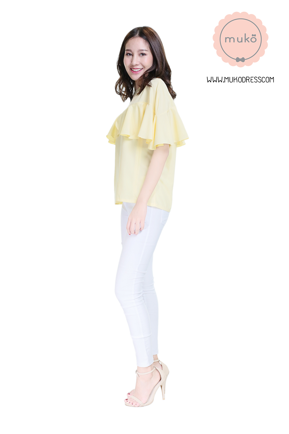 Muko Queen B เสื้อเปิดให้นม BSL11-003 เหลือง