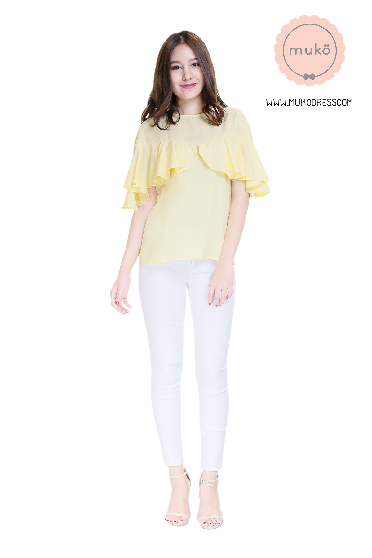 Muko Queen B เสื้อเปิดให้นม BSL11-003 เหลือง