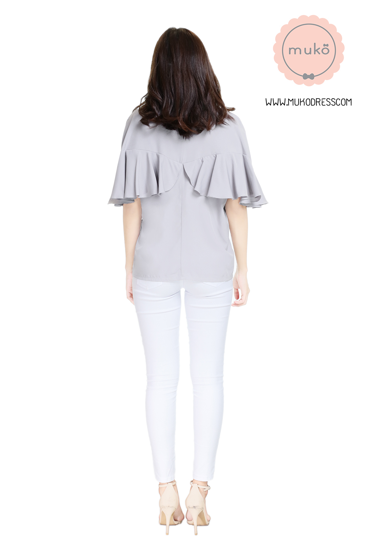 Muko Queen B เสื้อเปิดให้นม BSL11-005 เทา Muko Queen B เสื้อเปิดให้นม BSL11-005 เทา