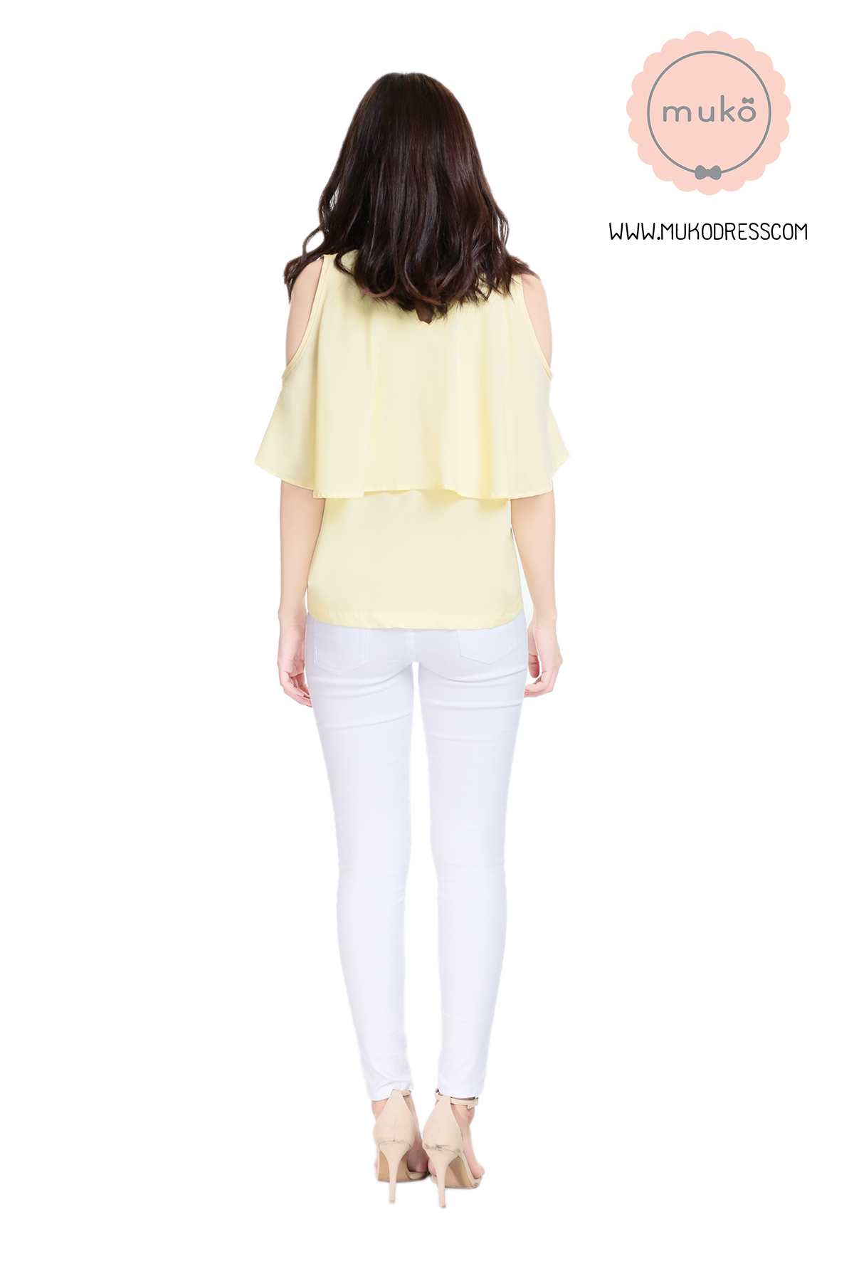 Muko Bryony  เสื้อเปิดให้นม BSL04-015 เหลืองนม