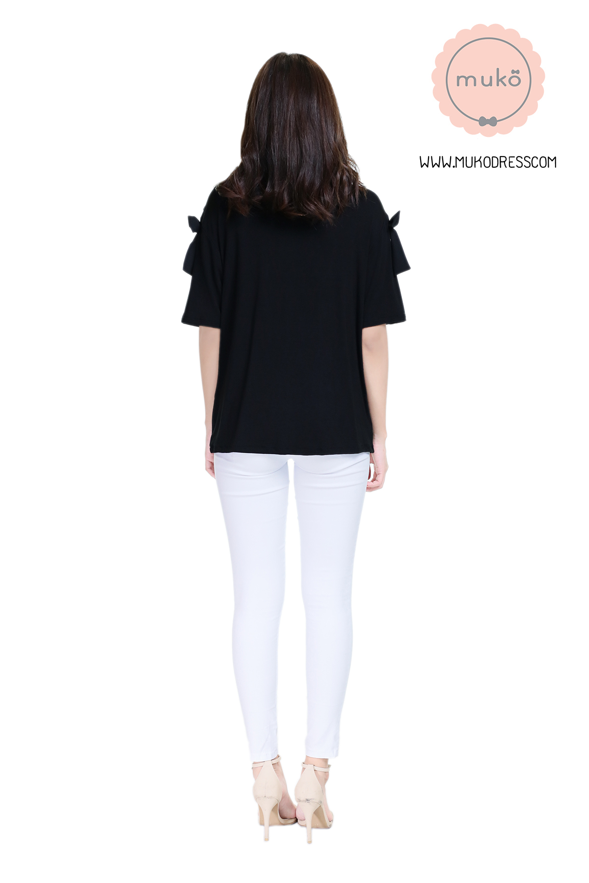 Muko Cher เสื้อเปิดให้นม TC26-001 สีดำ