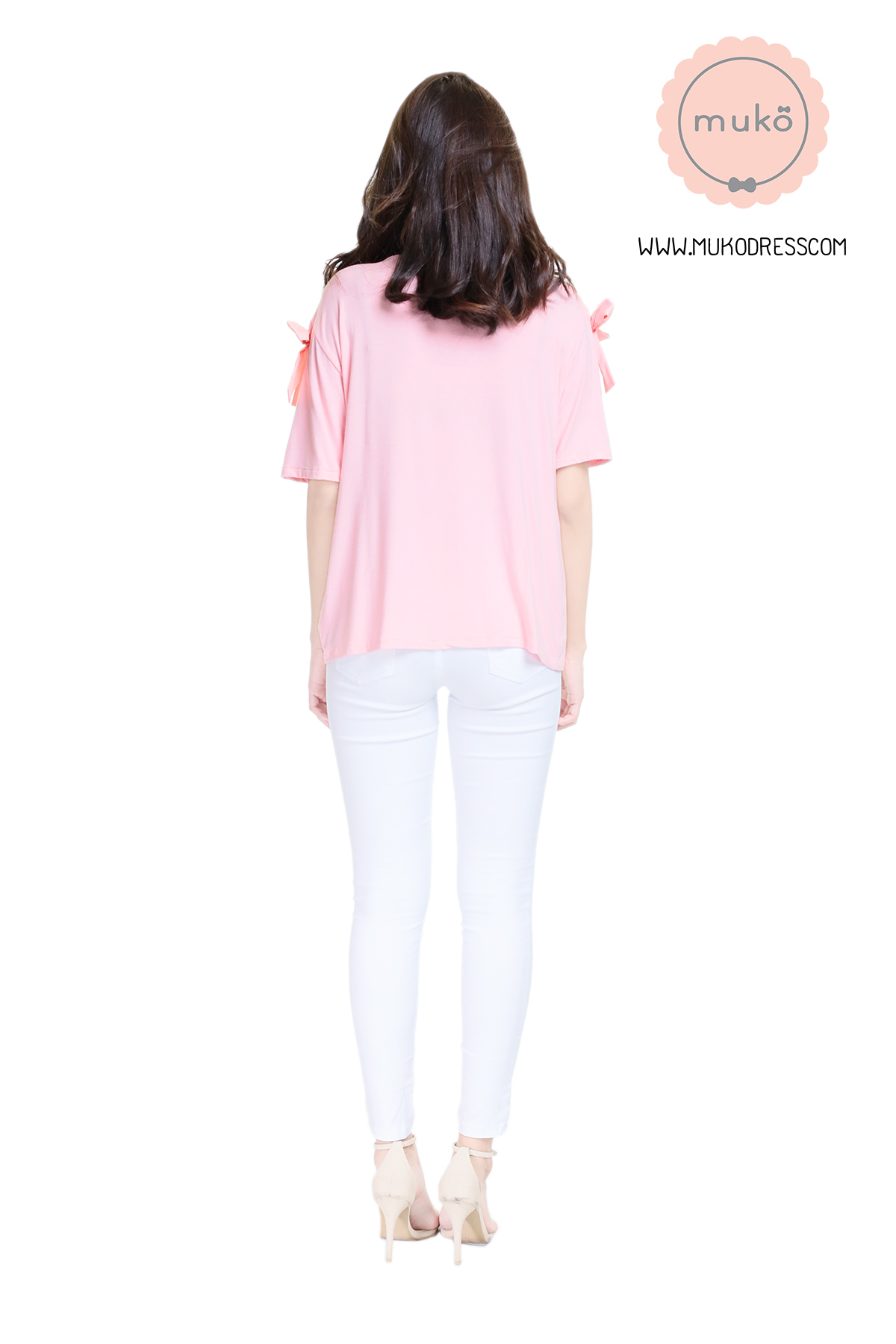 Muko Cher เสื้อเปิดให้นม TC26-002 สีชมพู