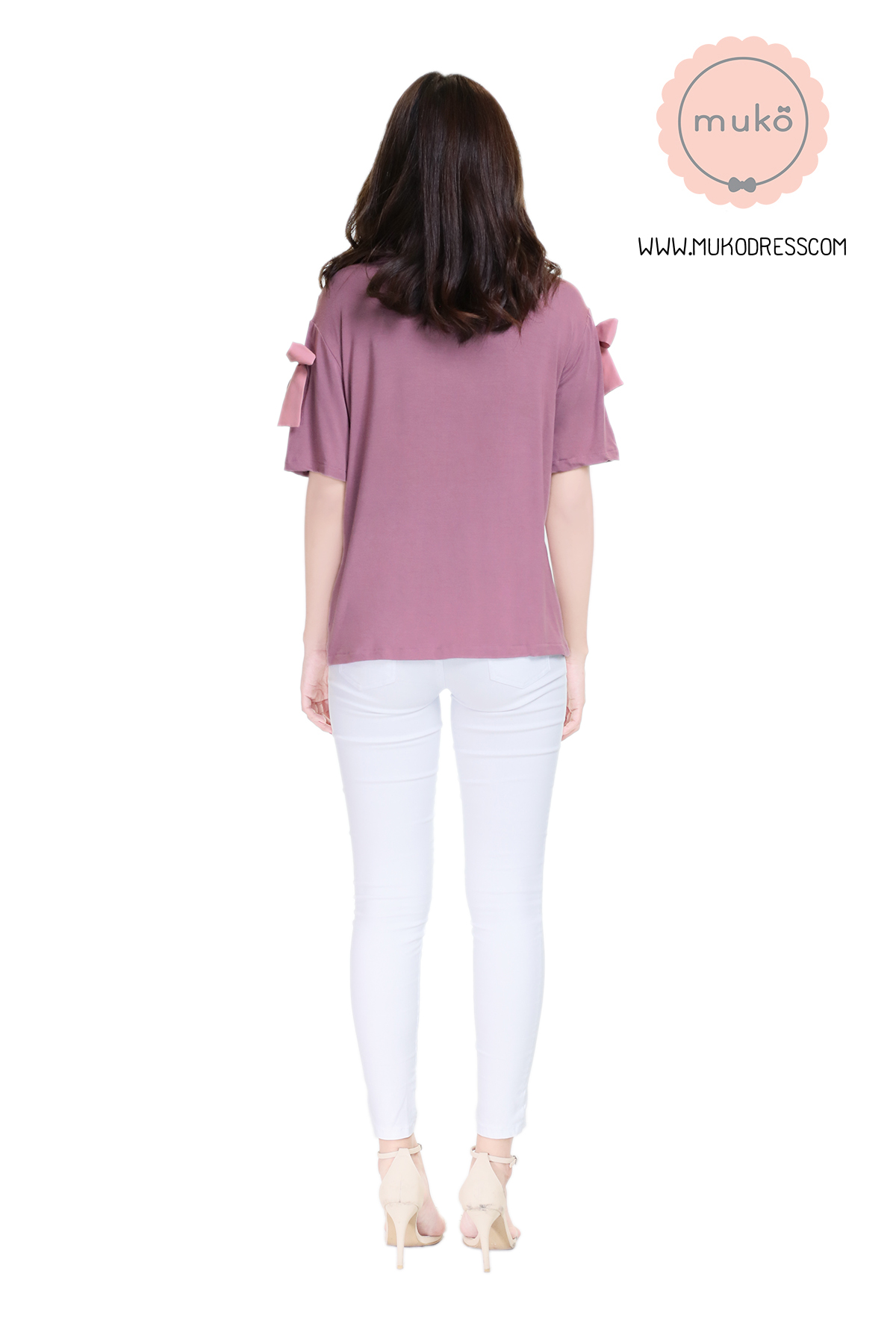 Muko Cher เสื้อเปิดให้นม TC26-004 สีกะปิ