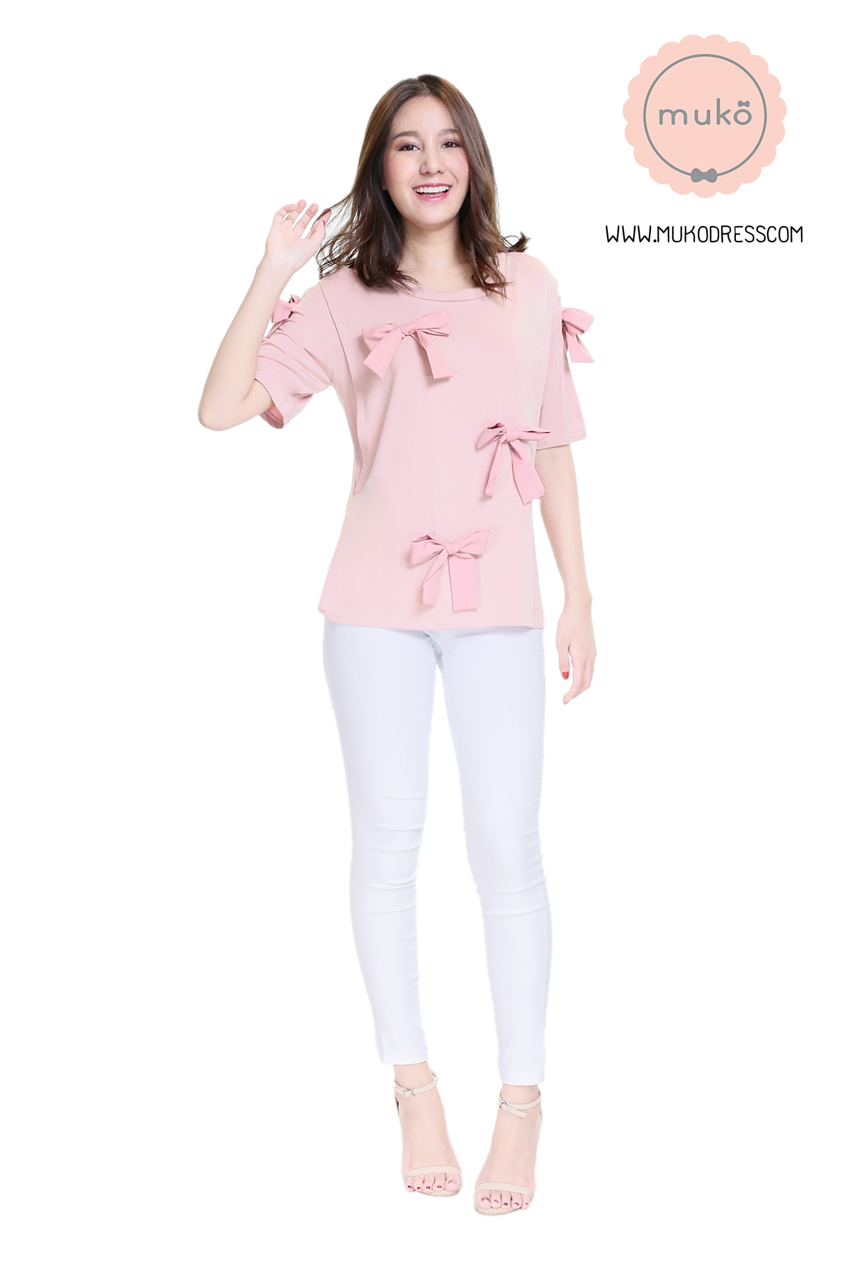 Muko Cher เสื้อเปิดให้นม TC26-009 สีนู๊ด