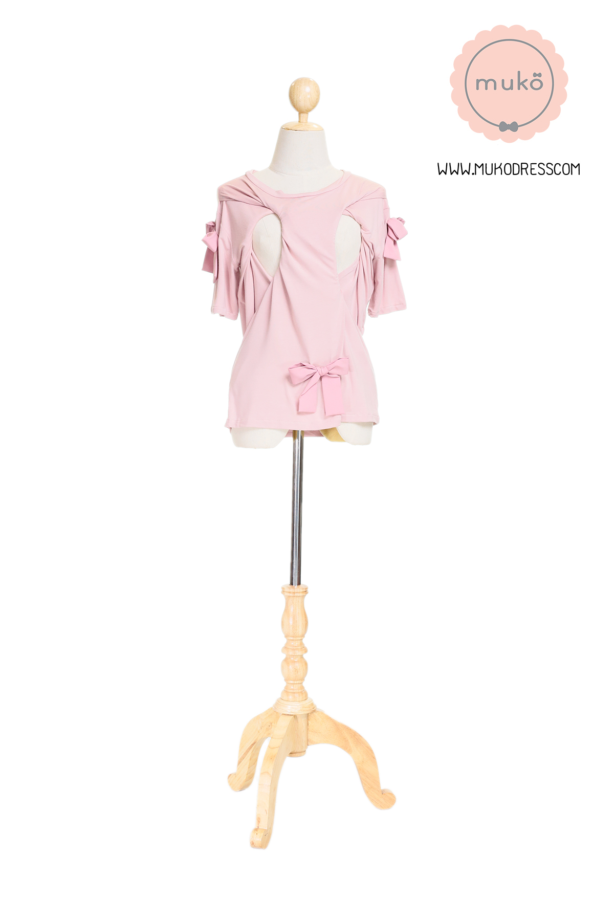 Muko Cher เสื้อเปิดให้นม TC26-009 สีนู๊ด