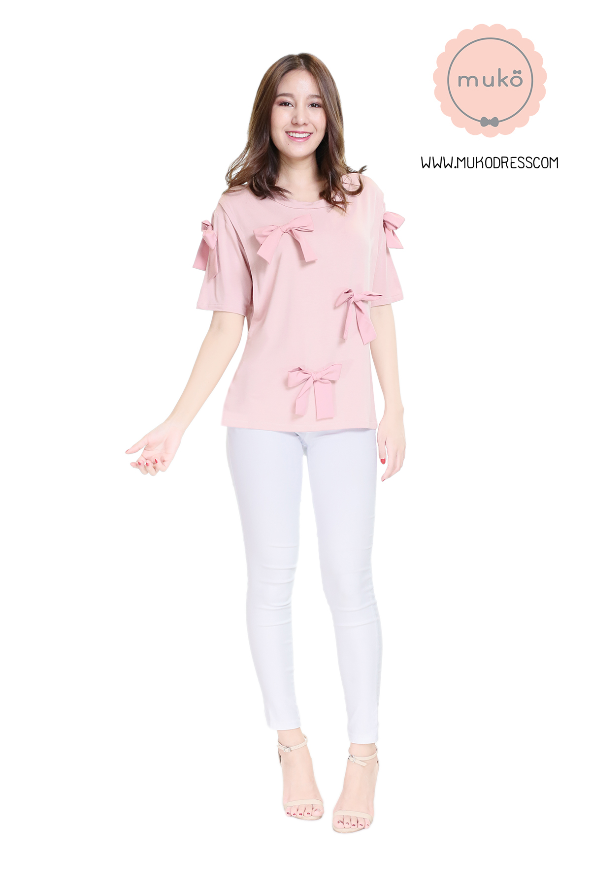 Muko Cher เสื้อเปิดให้นม TC26-009 สีนู๊ด