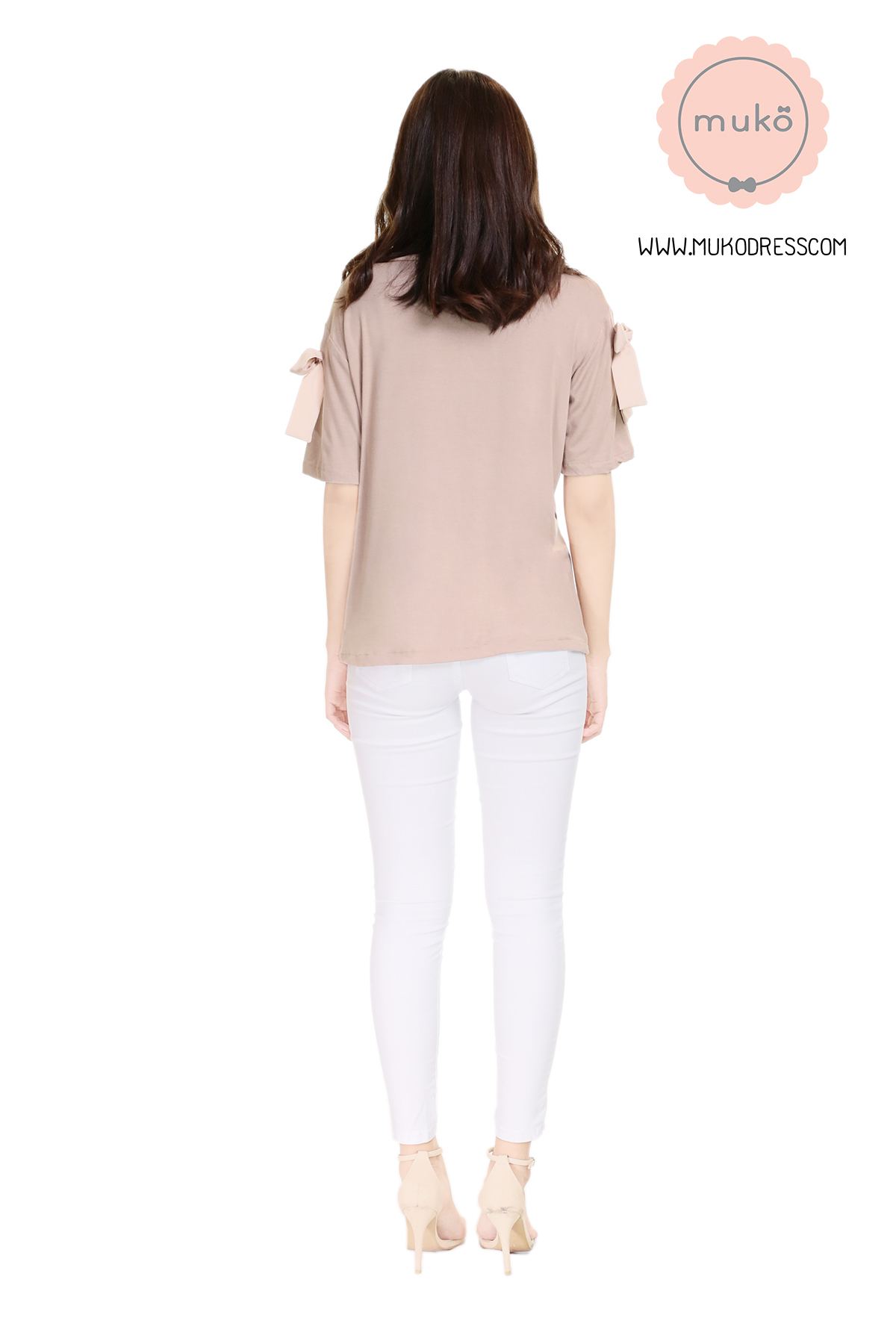 Muko Cher เสื้อเปิดให้นม TC26-010 สีลาเต้