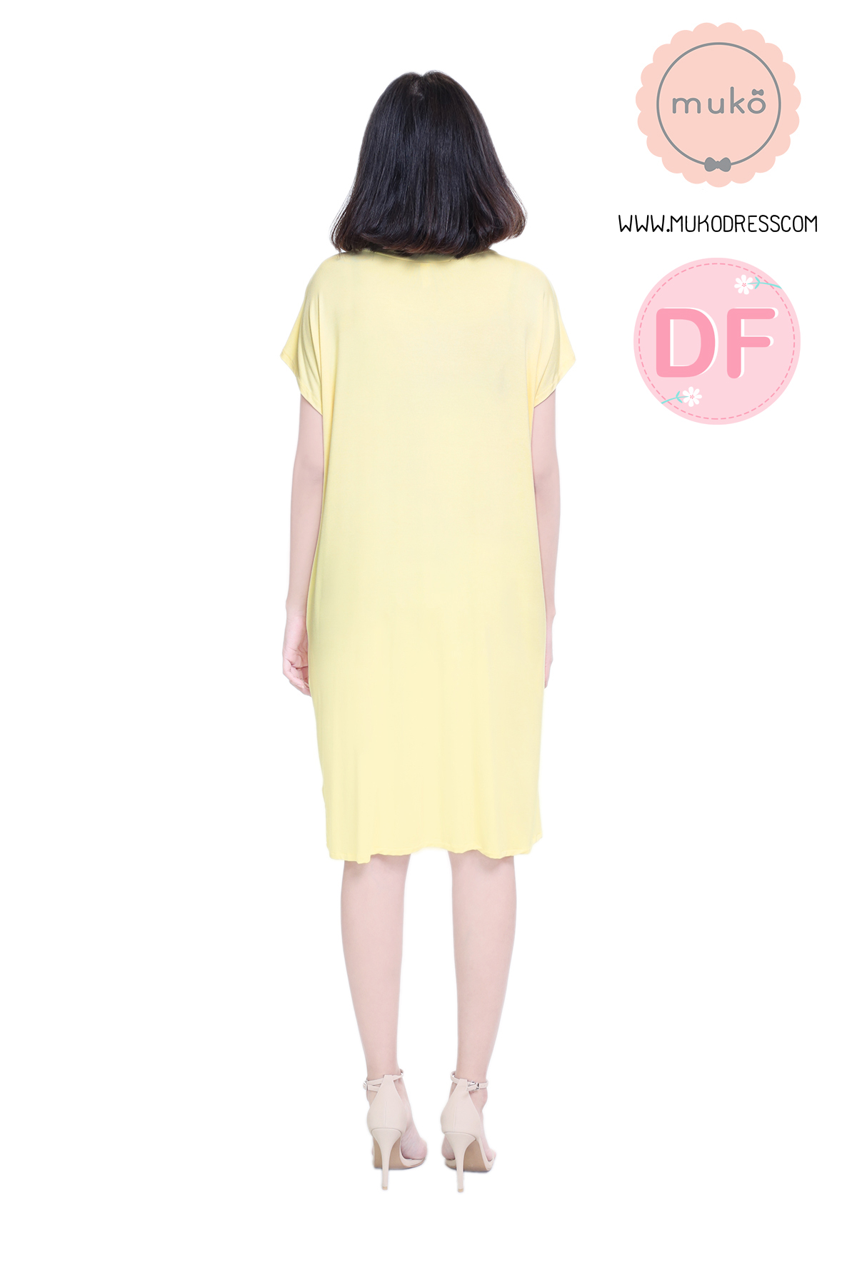 Muko ButterCup เดรสให้นม คลุมท้อง DR16-027DF เหลือง-นู๊ด Muko ButterCup เดรสให้นม คลุมท้อง DR16-027DF เหลือง-นู๊ด