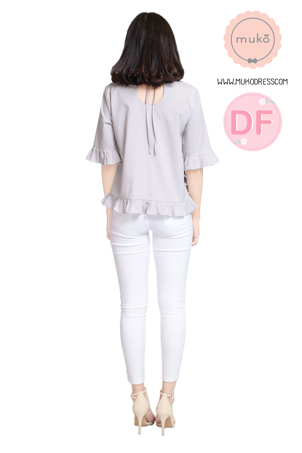 Muko Queens เสื้อให้นม คลุมท้อง BSL09-005DF สีเทาอ่อน Muko Queens เสื้อให้นม คลุมท้อง BSL09-005DF สีเทาอ่อน