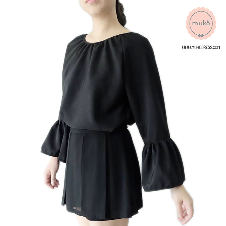 Muko BeHers เสื้อเปิดให้นม BSL16-007 แขนระบาย