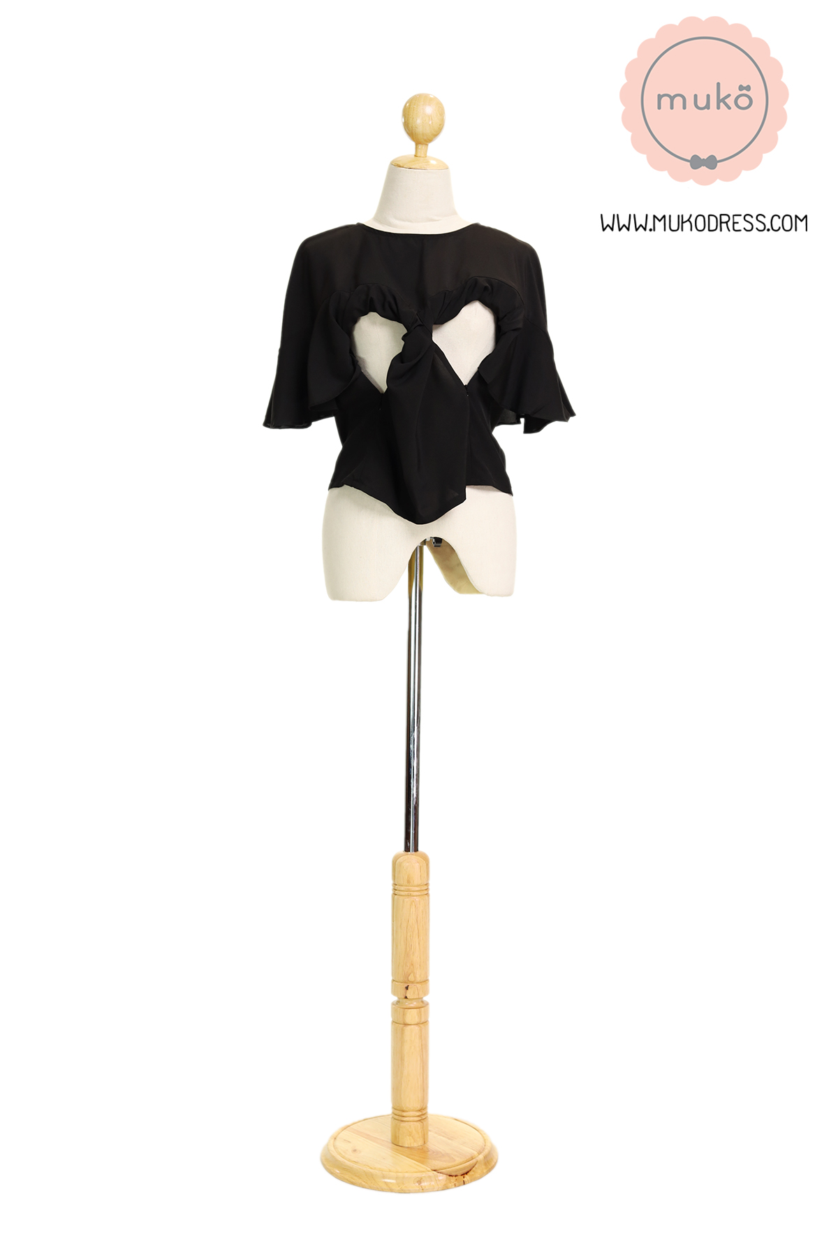 Muko Queen B เสื้อเปิดให้นม BSL11-006 ดำ Muko Queen B เสื้อเปิดให้นม BSL11-006 ดำ