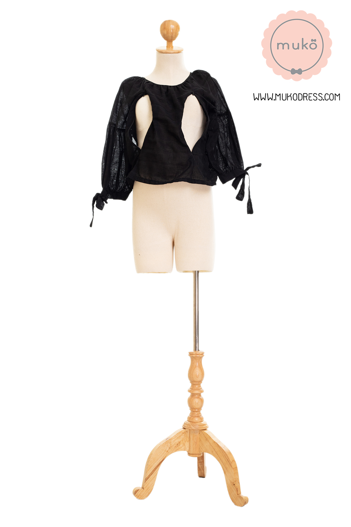 Muko BeHers เสื้อเปิดให้นม BSL16-004 แขนผูกโบว์