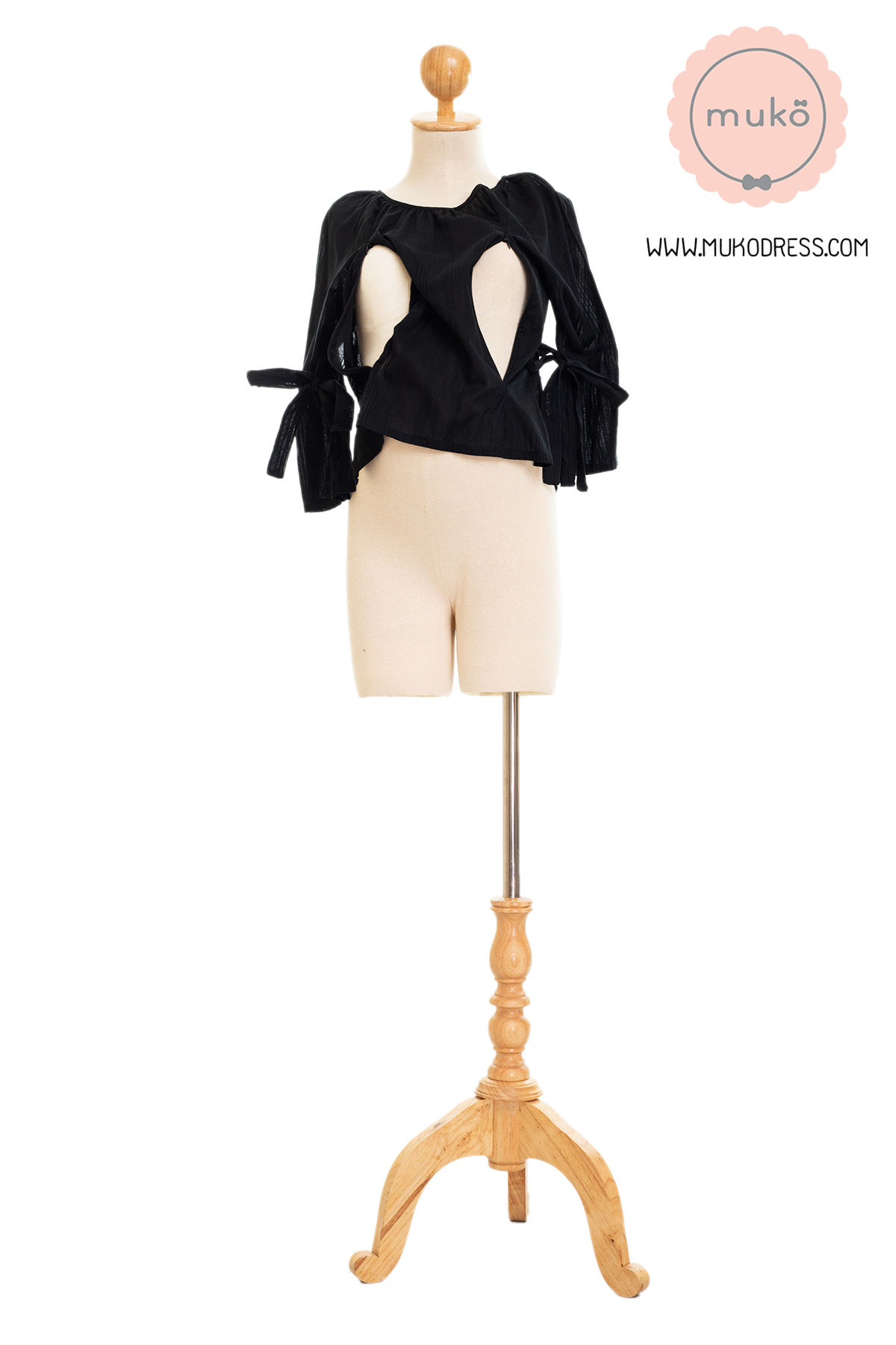 Muko BeHers เสื้อเปิดให้นม BSL16-005 แขนระบายโบว์
