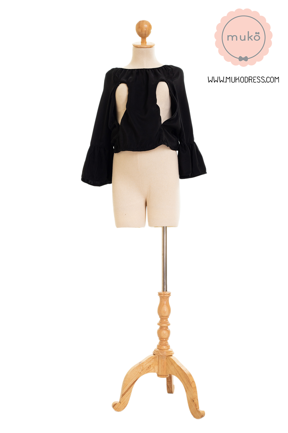 Muko BeHers เสื้อเปิดให้นม BSL16-007 แขนระบาย
