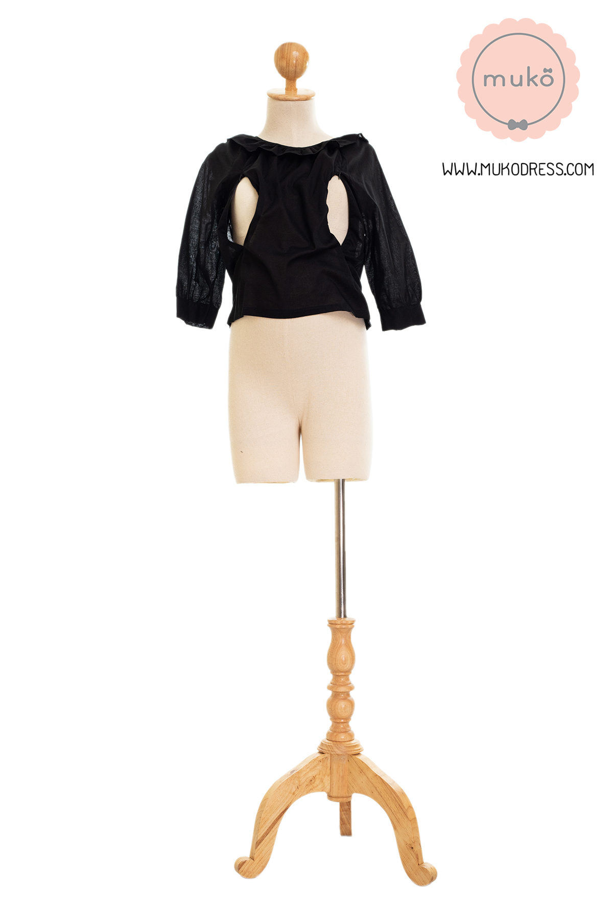 Muko BeHers เสื้อเปิดให้นม BSL16-008 แขนคอระบาย