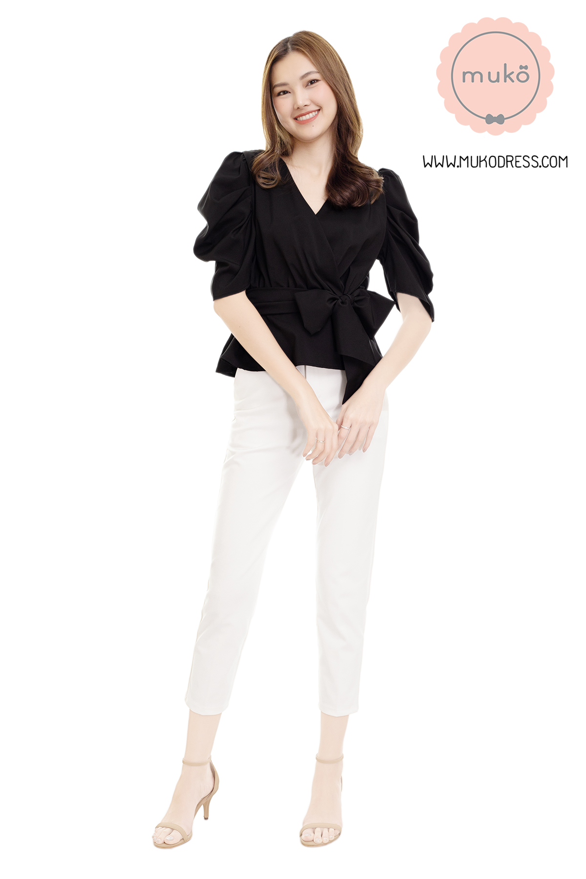 Muko Averly เสื้อเปิดให้นม BSL20-001 ดำ