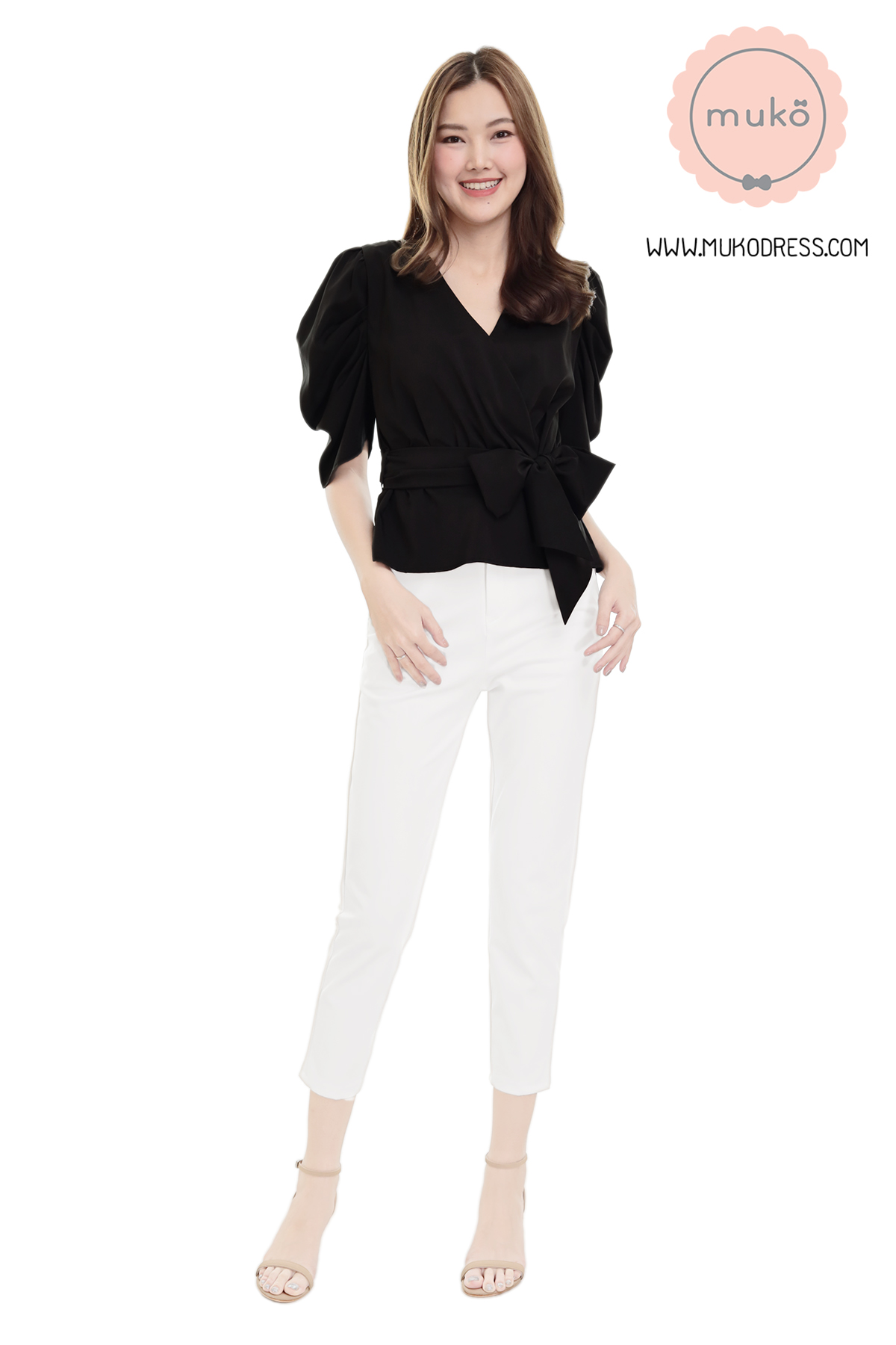 Muko Averly เสื้อเปิดให้นม BSL20-001 ดำ