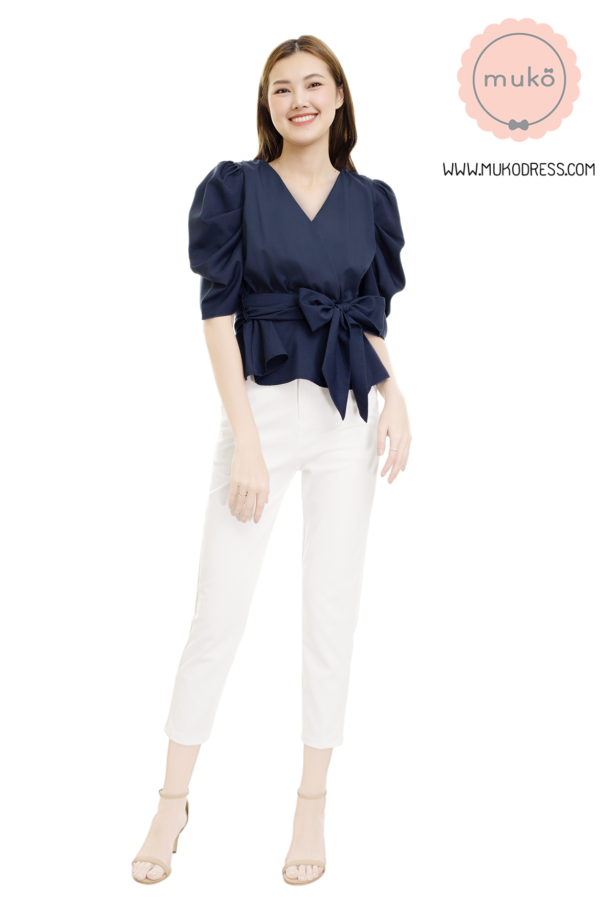 Muko Averly เสื้อเปิดให้นม BSL20-007 กรมท่า