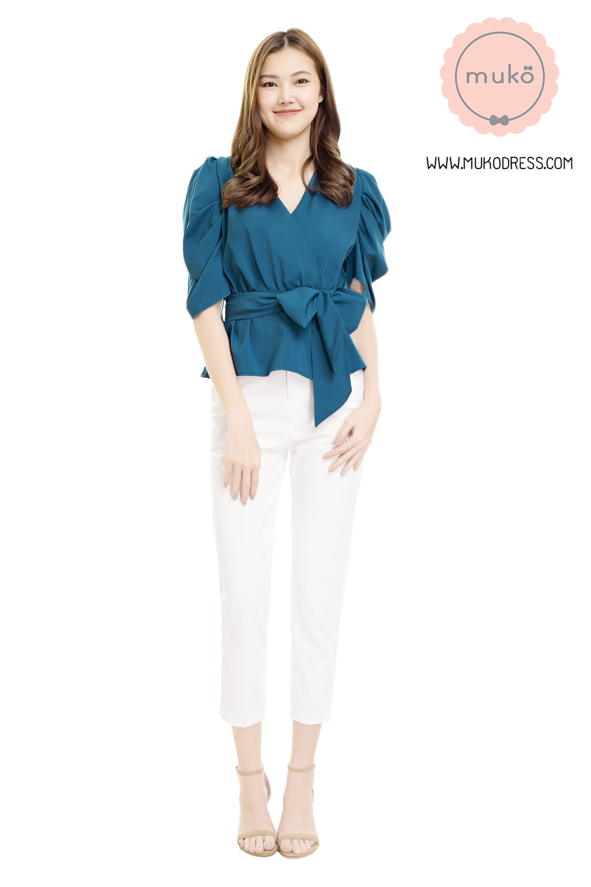 Muko Averly เสื้อเปิดให้นม BSL20-011 ฟ้าทะเล
