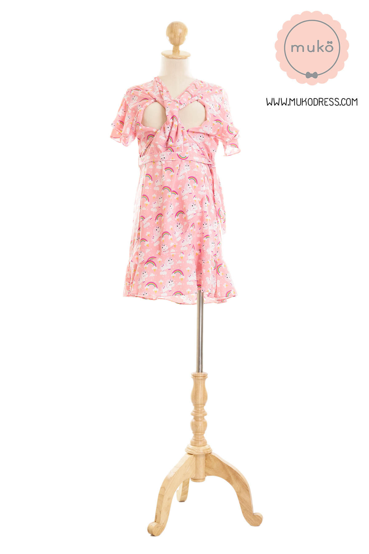 Muko MACY เดรสให้นม/คลุมท้อง DZ26-016 โอรสยูนิคอร์น