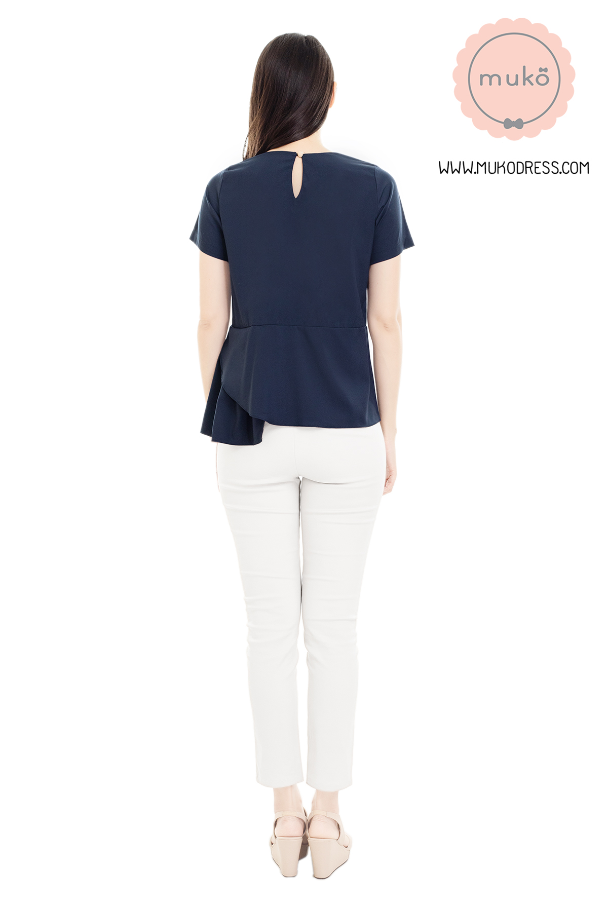 Muko Peony เสื้อเปิดให้นม คลุมท้อง BSL21-002 กรมท่า