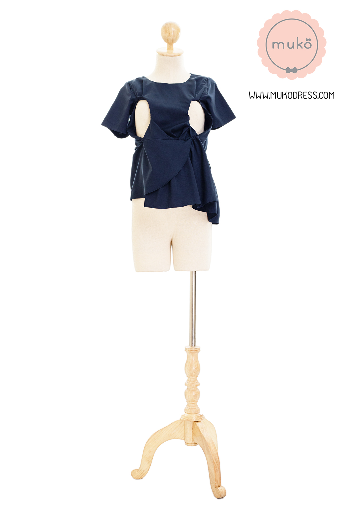 Muko Peony เสื้อเปิดให้นม คลุมท้อง BSL21-002 กรมท่า