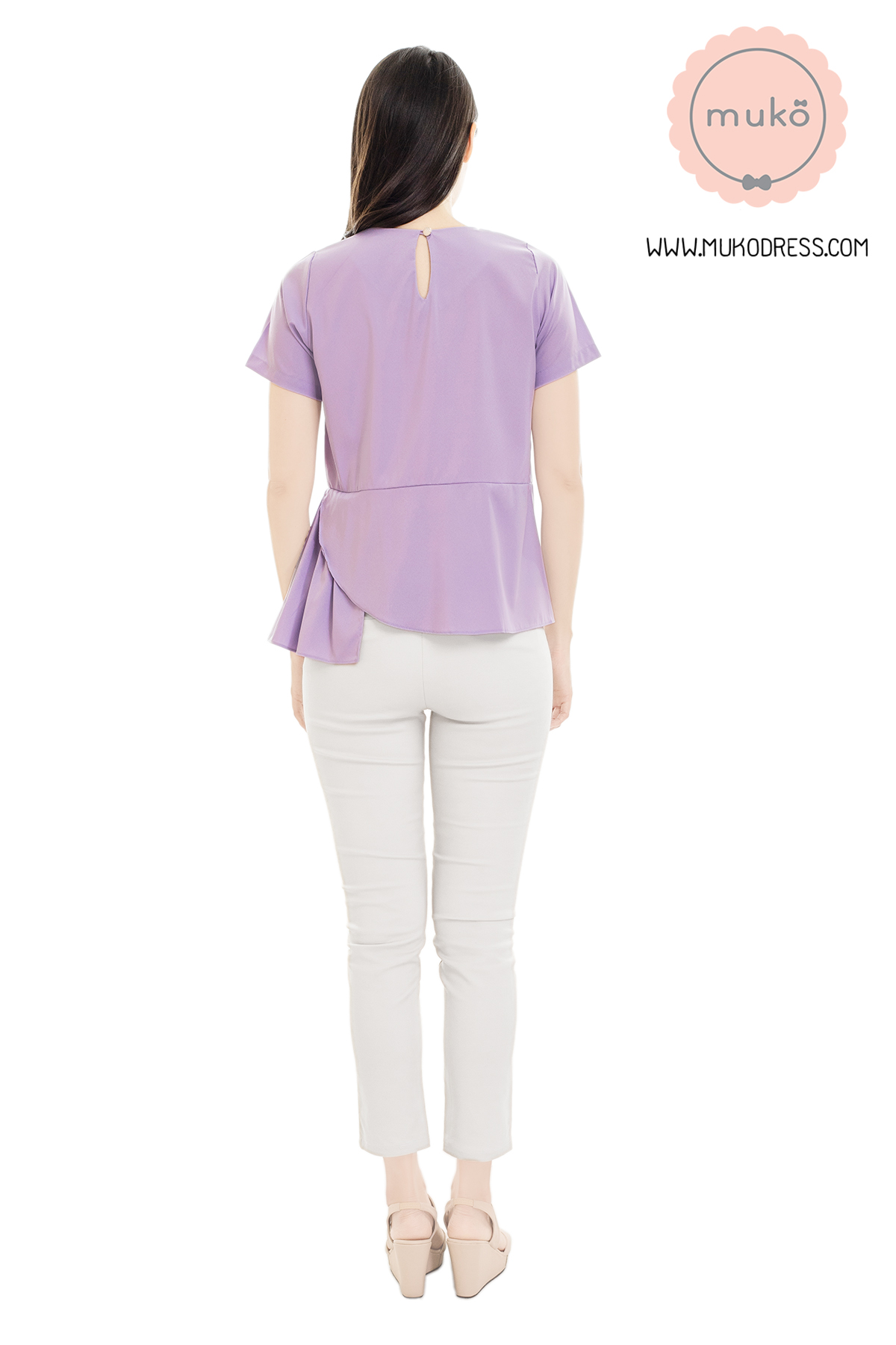 Muko Peony เสื้อเปิดให้นม คลุมท้อง BSL21-008 ม่วงนม