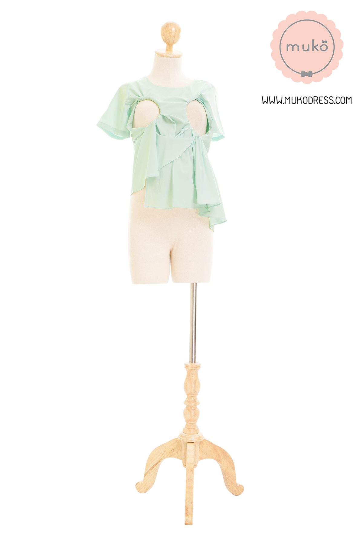 Muko Peony เสื้อเปิดให้นม คลุมท้อง BSL21-011 เขียวอ่อน