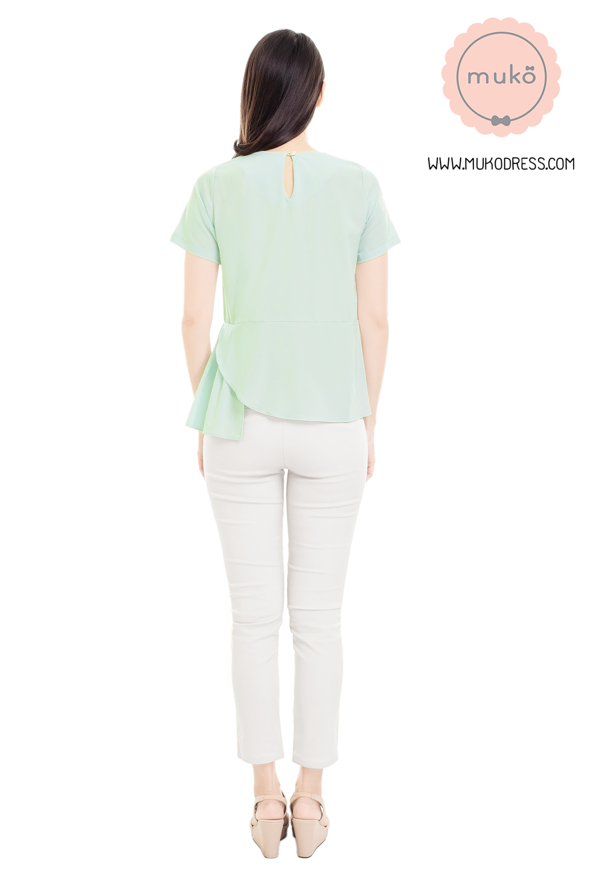 Muko Peony เสื้อเปิดให้นม คลุมท้อง BSL21-011 เขียวอ่อน