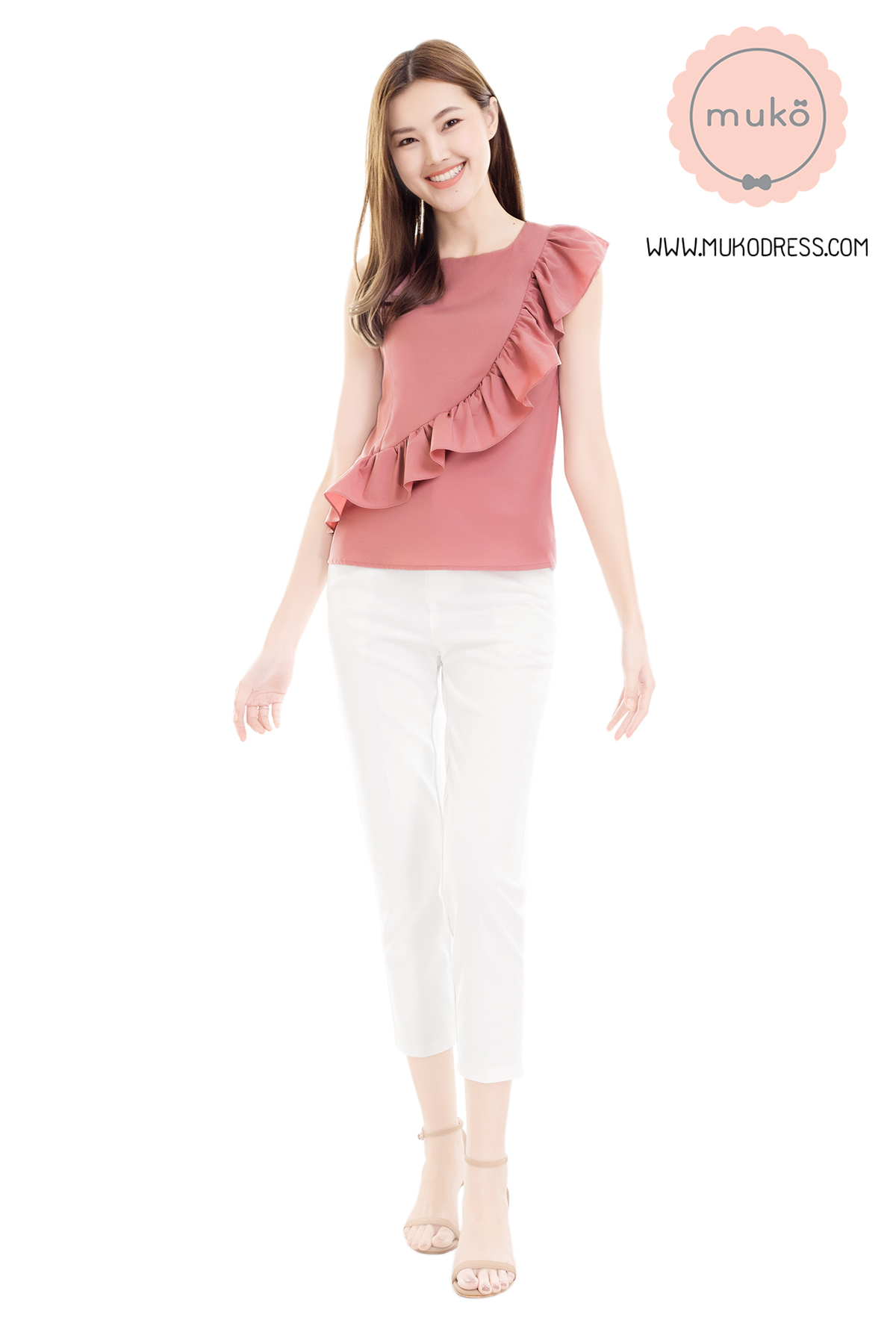 Muko Kayla เสื้อเปิดให้นม BSL17-005 กะปิ