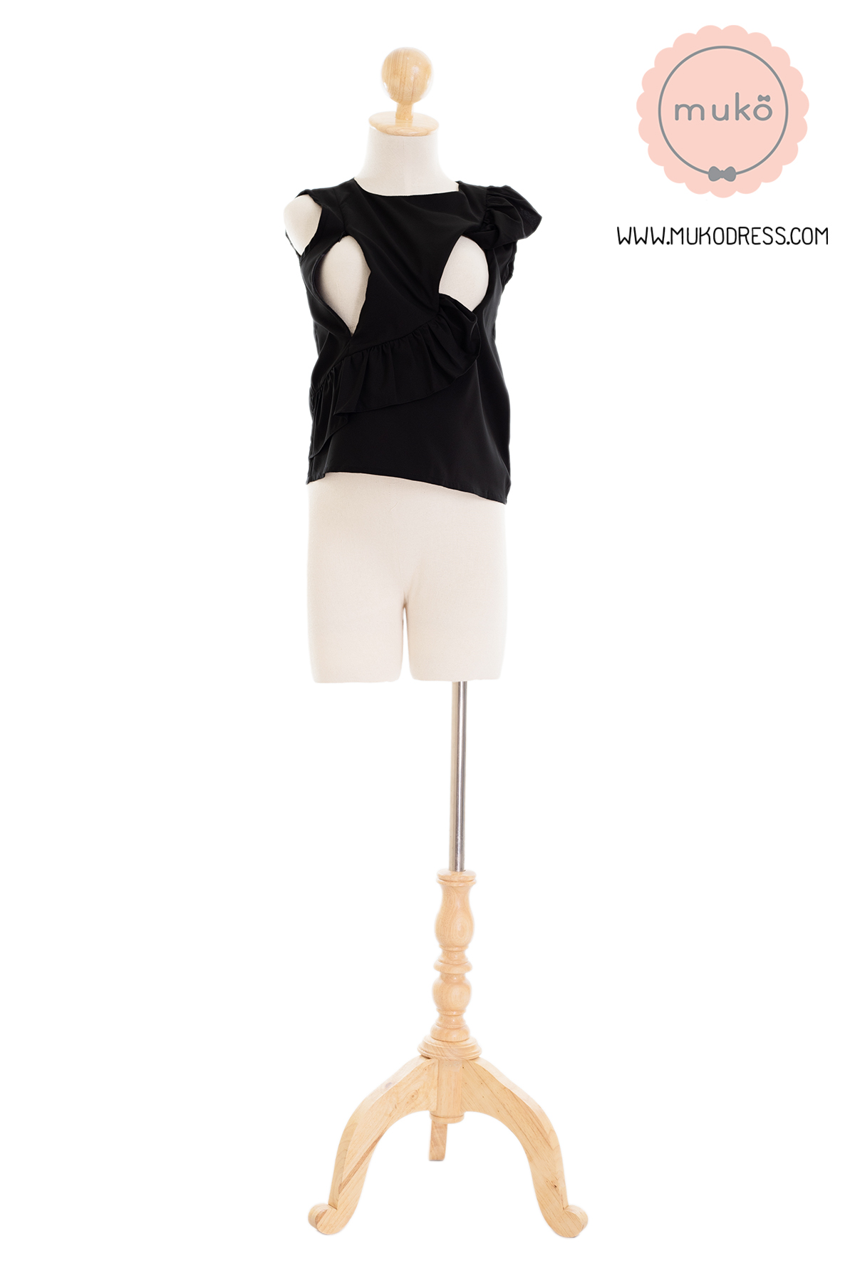 Muko Kayla เสื้อเปิดให้นม BSL17-009 ดำ