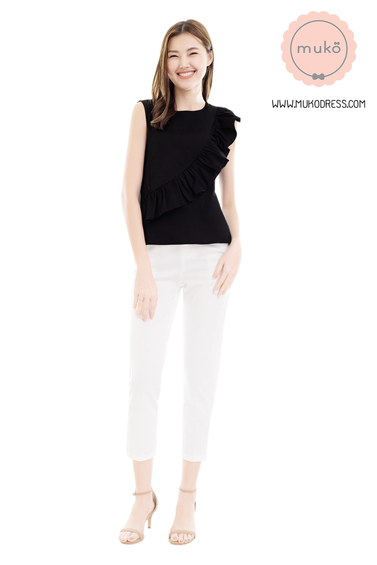 Muko Kayla เสื้อเปิดให้นม BSL17-009 ดำ