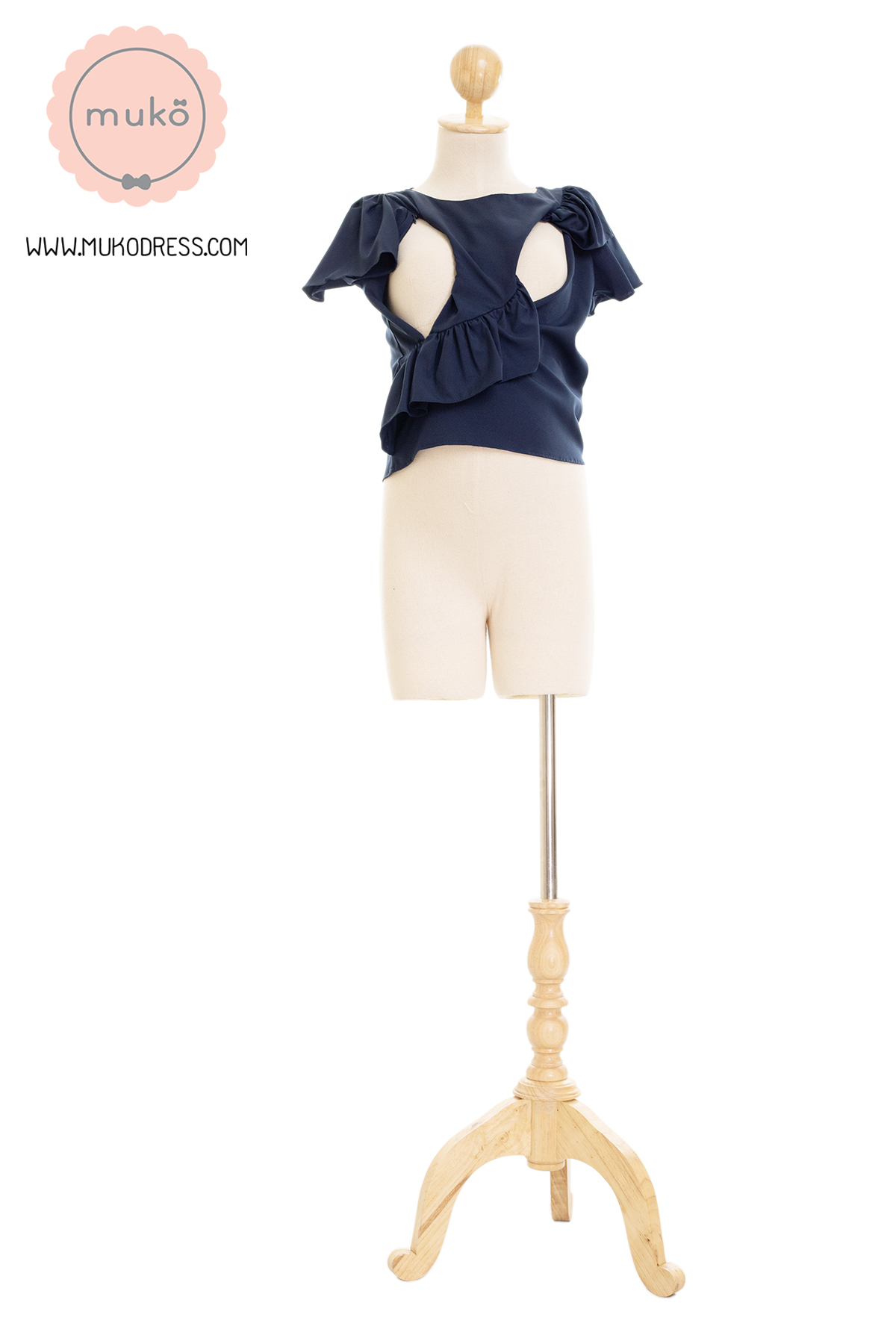 Muko Kaylie เสื้อเปิดให้นม BSL19-014 กรมท่า