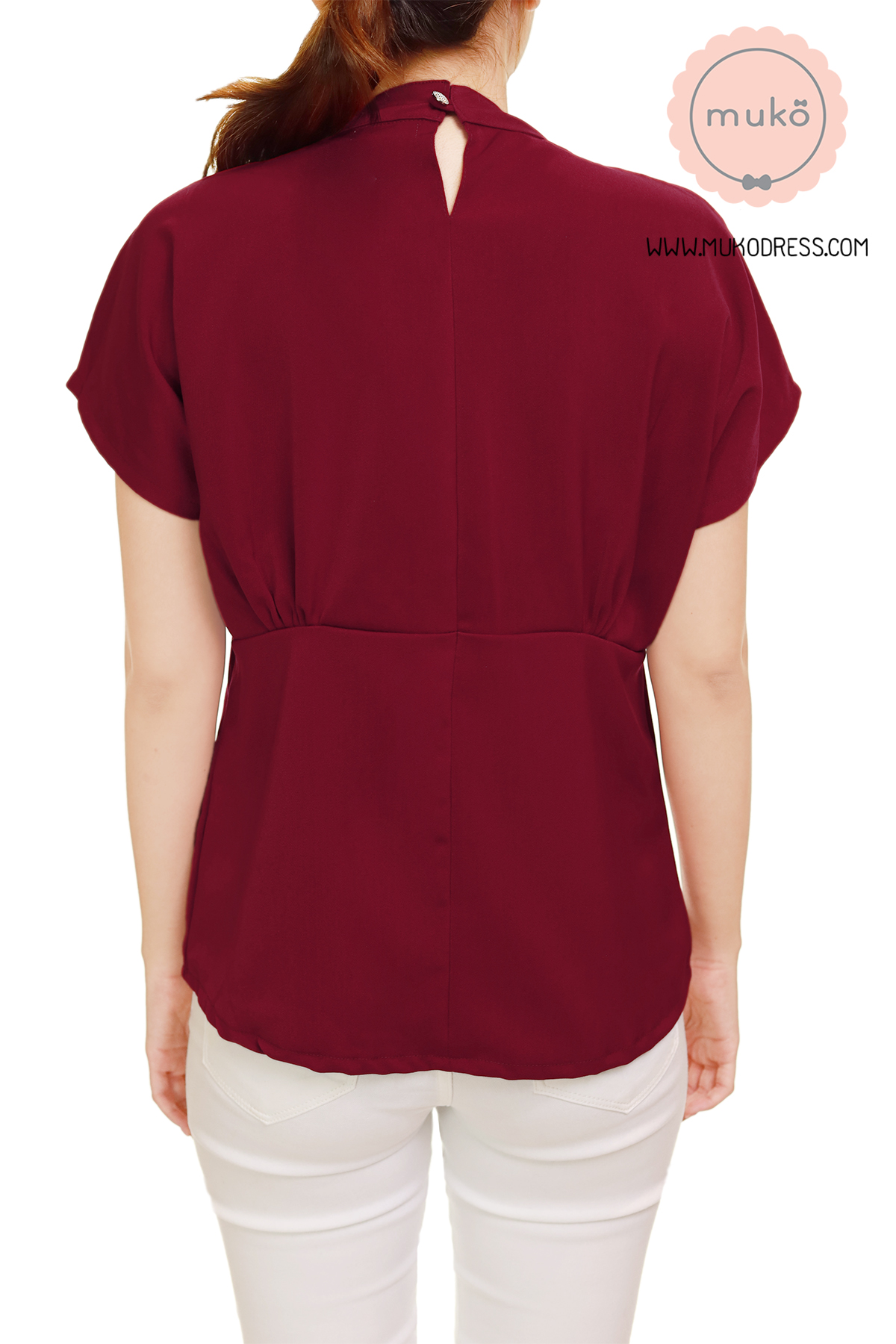 Muko Paris เสื้อคลุมท้อง เปิดให้นม BSL15-005 สีแดงหมู Muko Paris เสื้อคลุมท้อง เปิดให้นม BSL15-005 สีแดงหมู