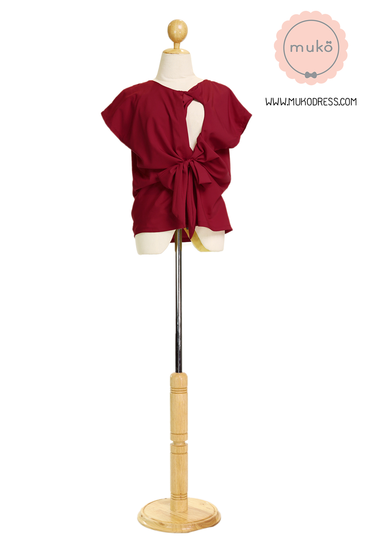 Muko Brandy เสื้อให้นม คลุมท้อง BSL06-023 แดงเลือดหมู
