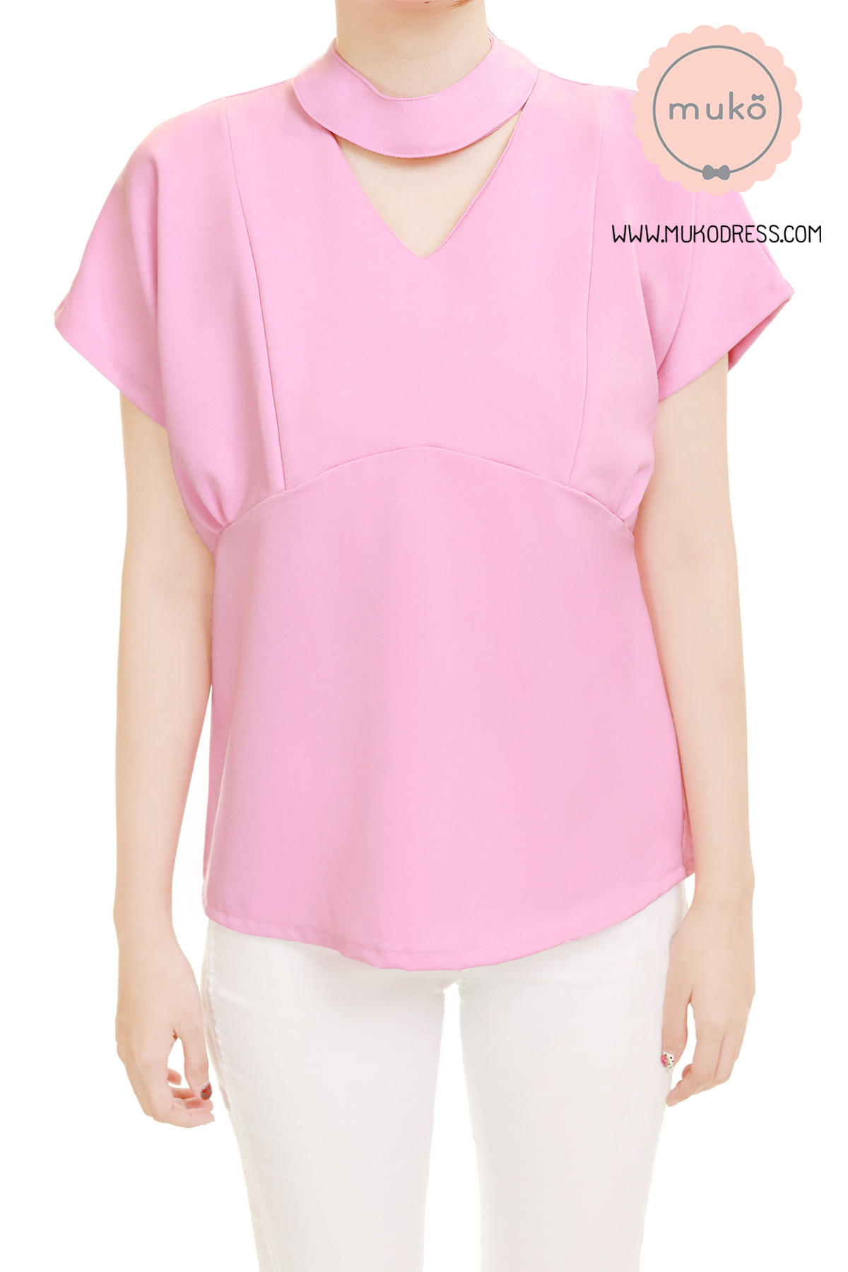 Muko Paris เสื้อคลุมท้อง เปิดให้นม BSL15-002 สีชมพู