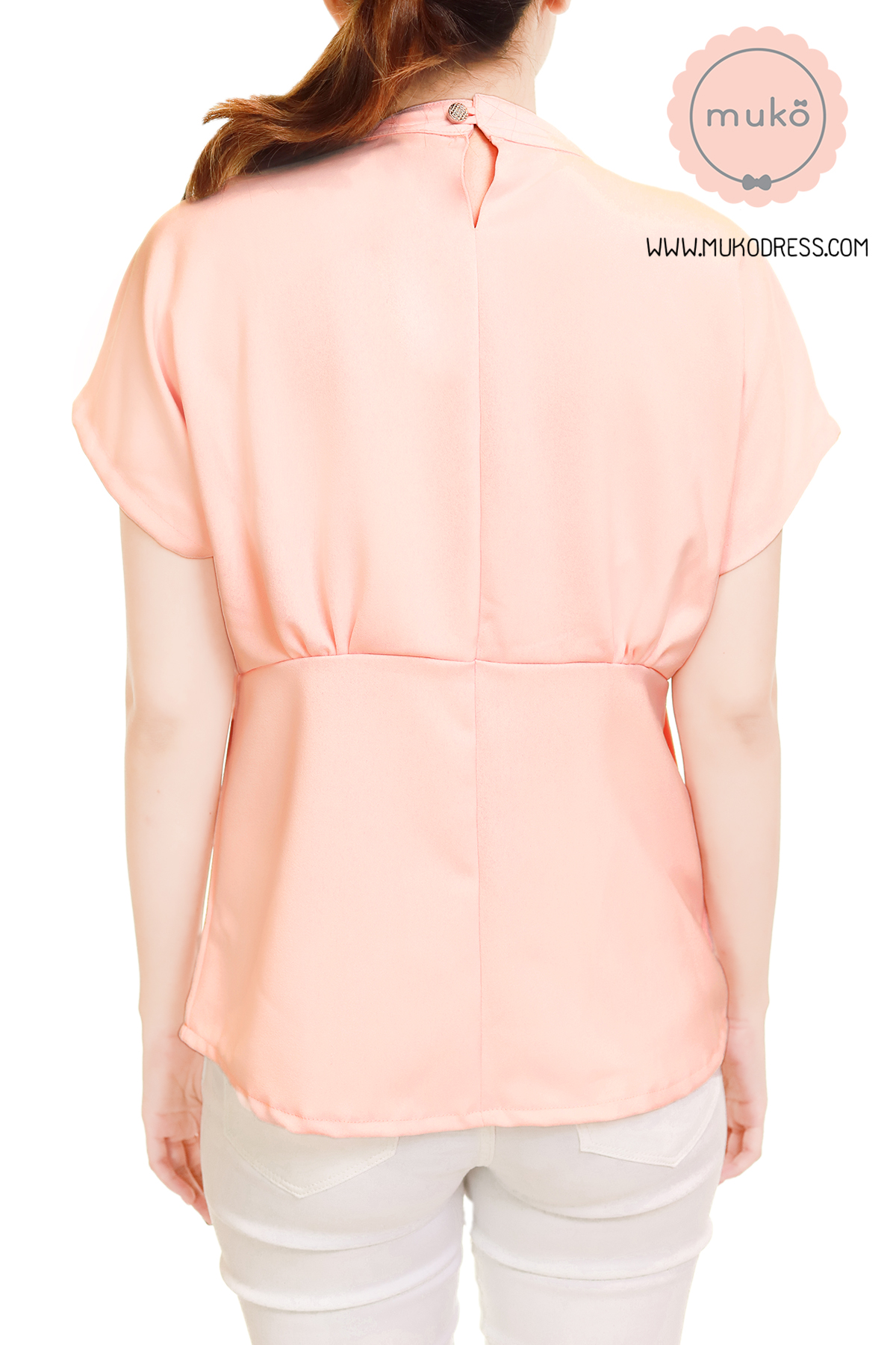 Muko Paris เสื้อคลุมท้อง เปิดให้นม BSL15-009 สีโอรส