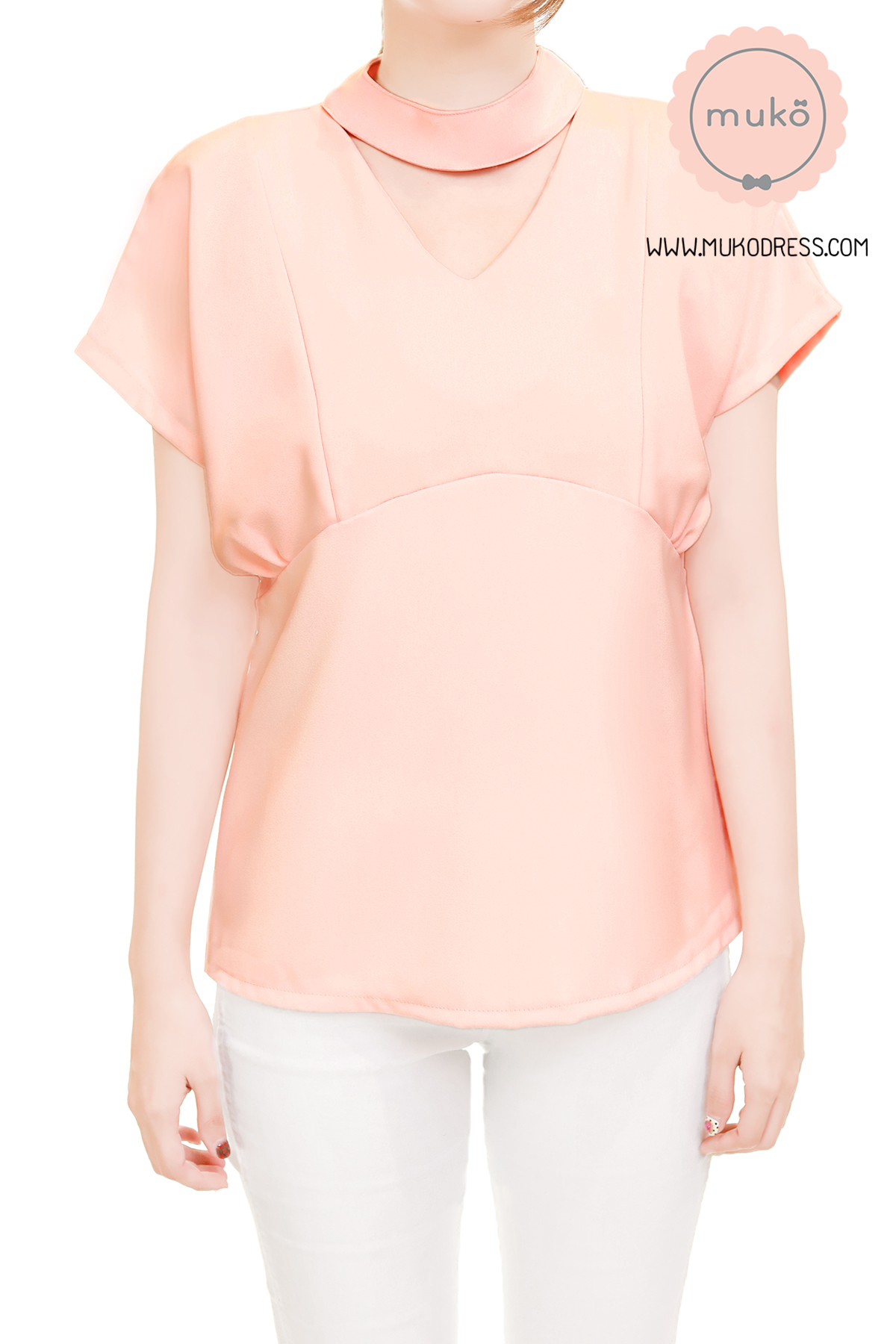 Muko Paris เสื้อคลุมท้อง เปิดให้นม BSL15-009 สีโอรส