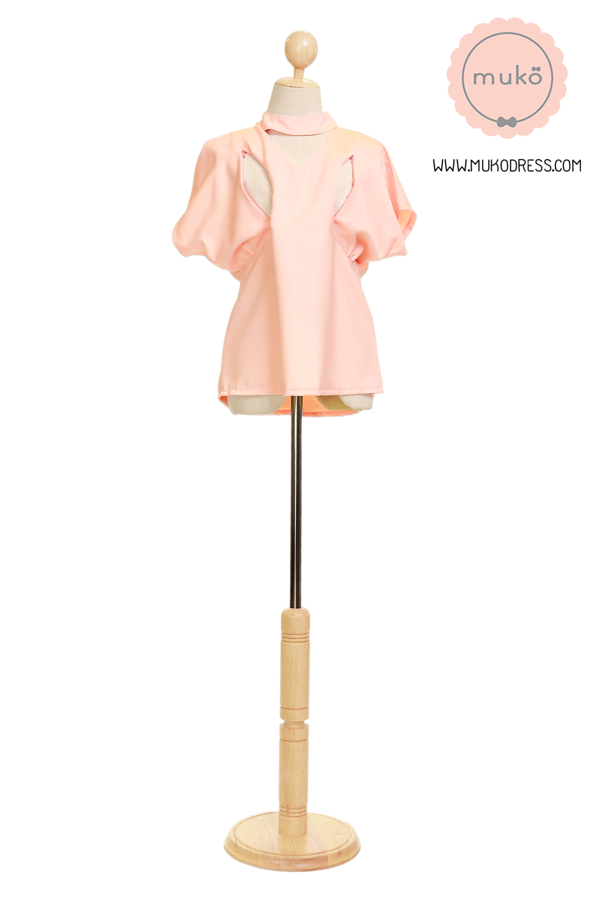 Muko Paris เสื้อคลุมท้อง เปิดให้นม BSL15-009 สีโอรส