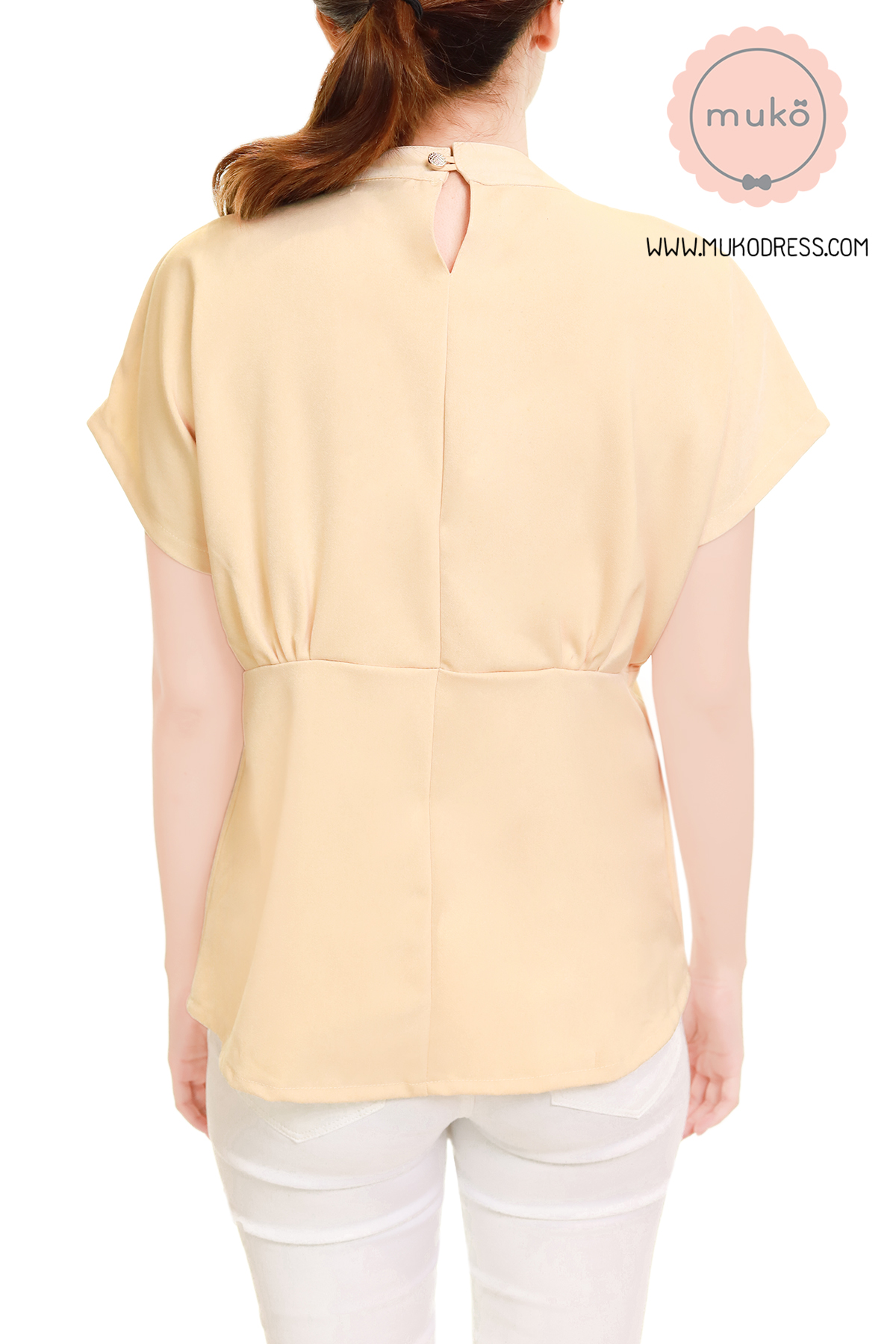 Muko Paris เสื้อคลุมท้อง เปิดให้นม BSL15-010 สีครีม