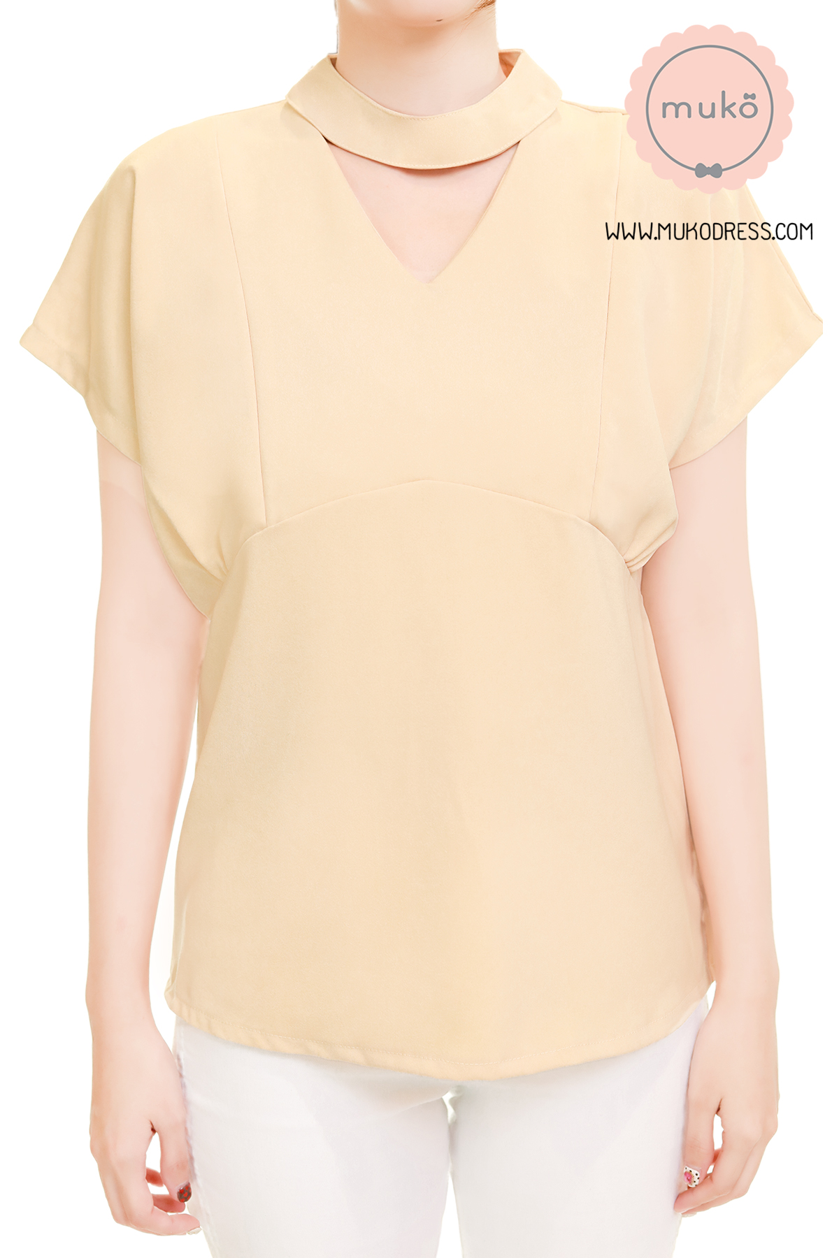 Muko Paris เสื้อคลุมท้อง เปิดให้นม BSL15-010 สีครีม